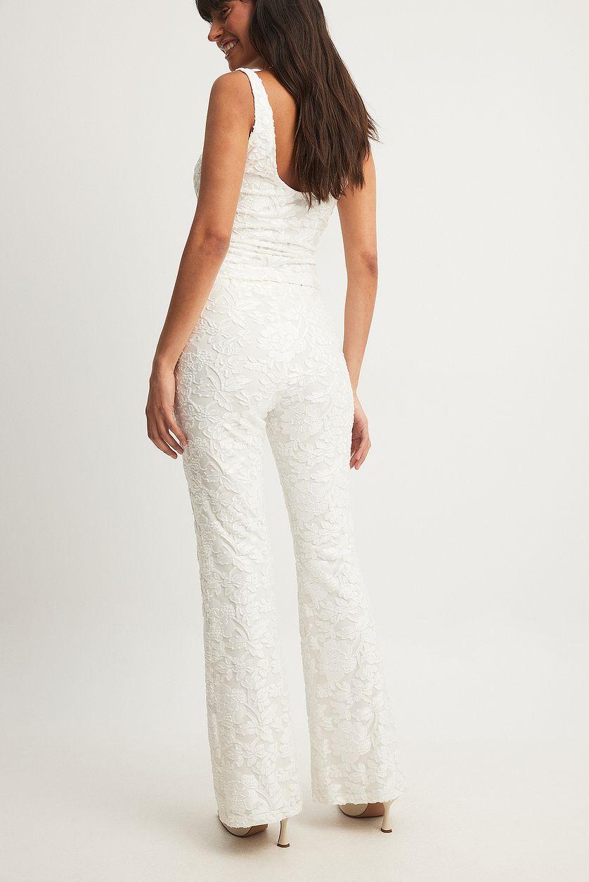 Fitted Mid Waist Trousers Product Image