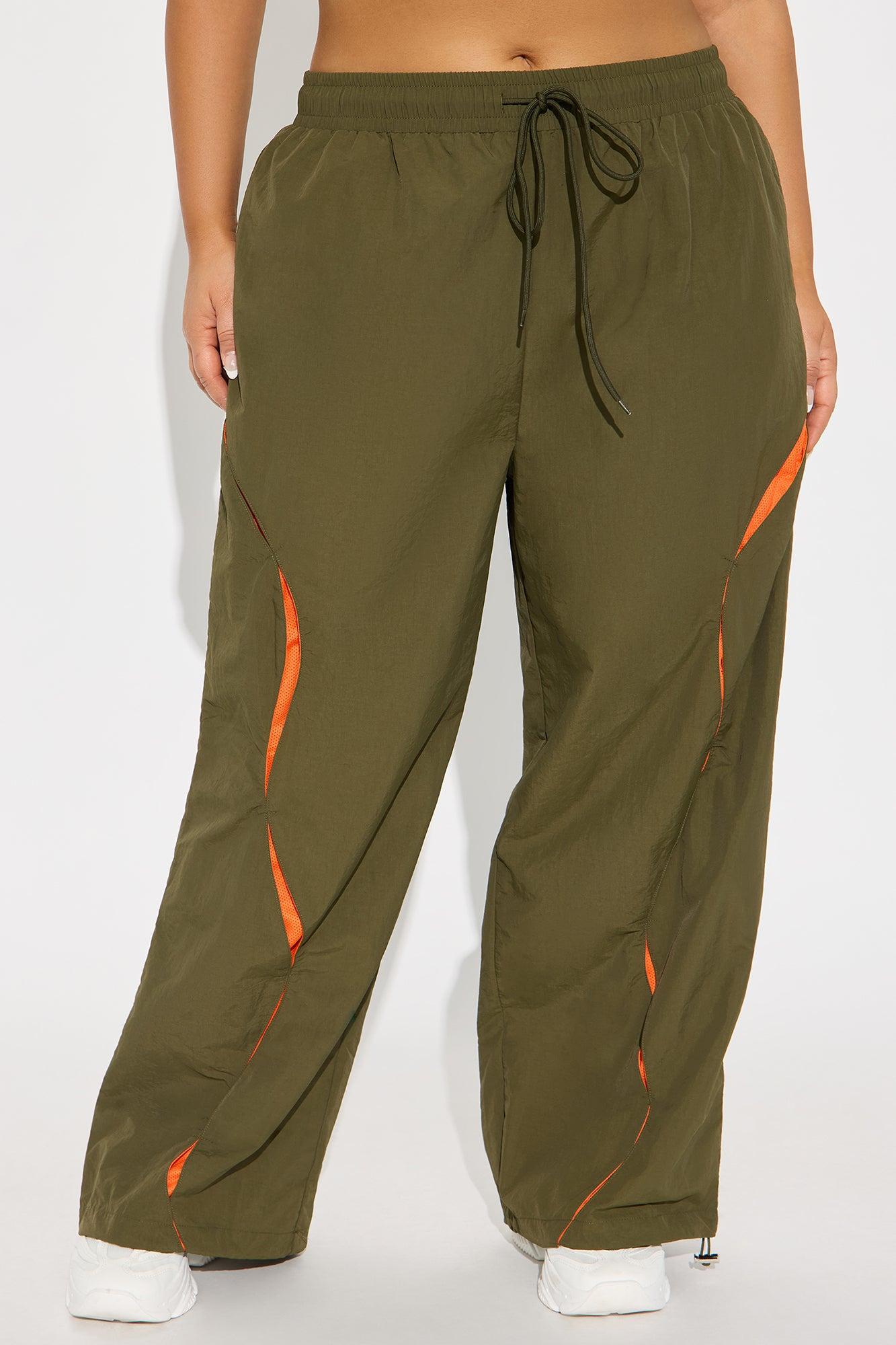 Catch Up To Me Windbreaker Jogger Pant - Olive/combo Female Product Image