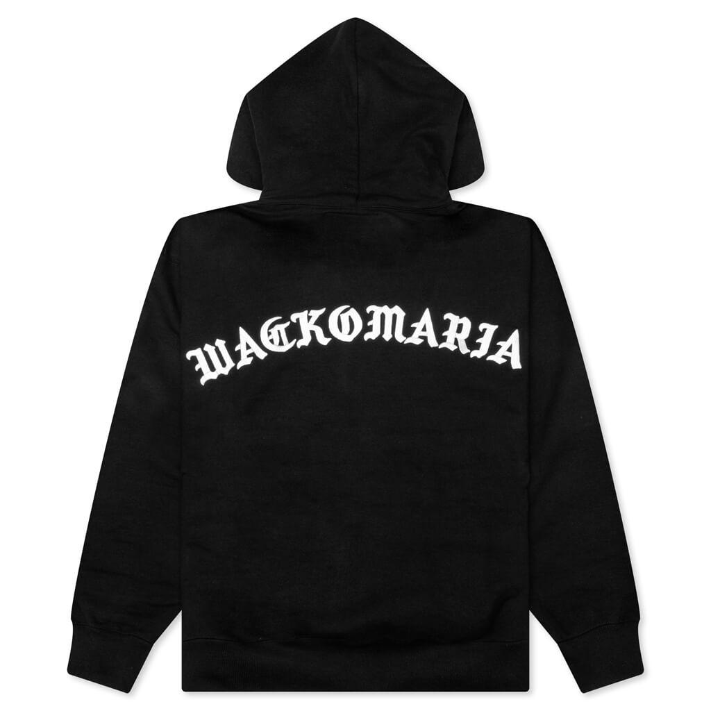 Heavy Weight Pullover Hooded Sweat Shirt Type-2 - Black Male Product Image