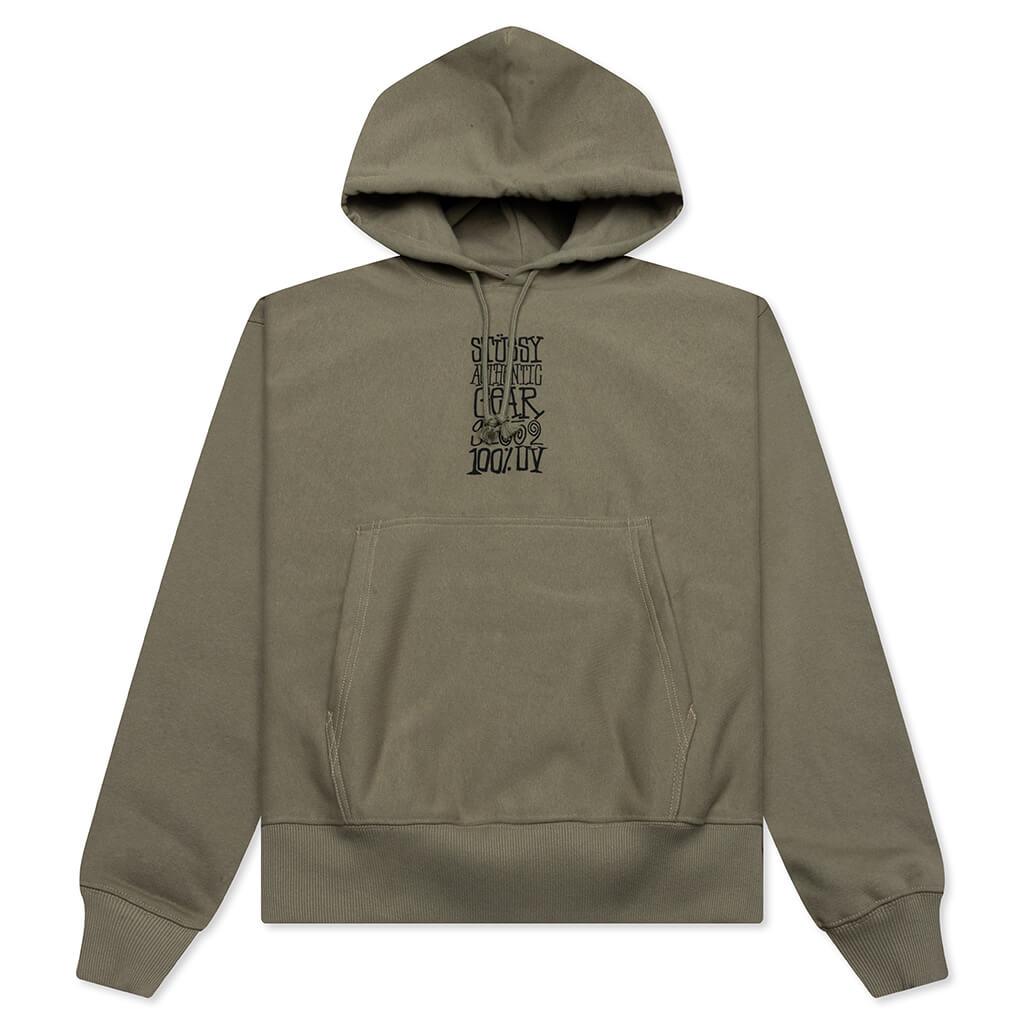 Mustang Cross Zip Up Hoodie - Washed Black Male Product Image