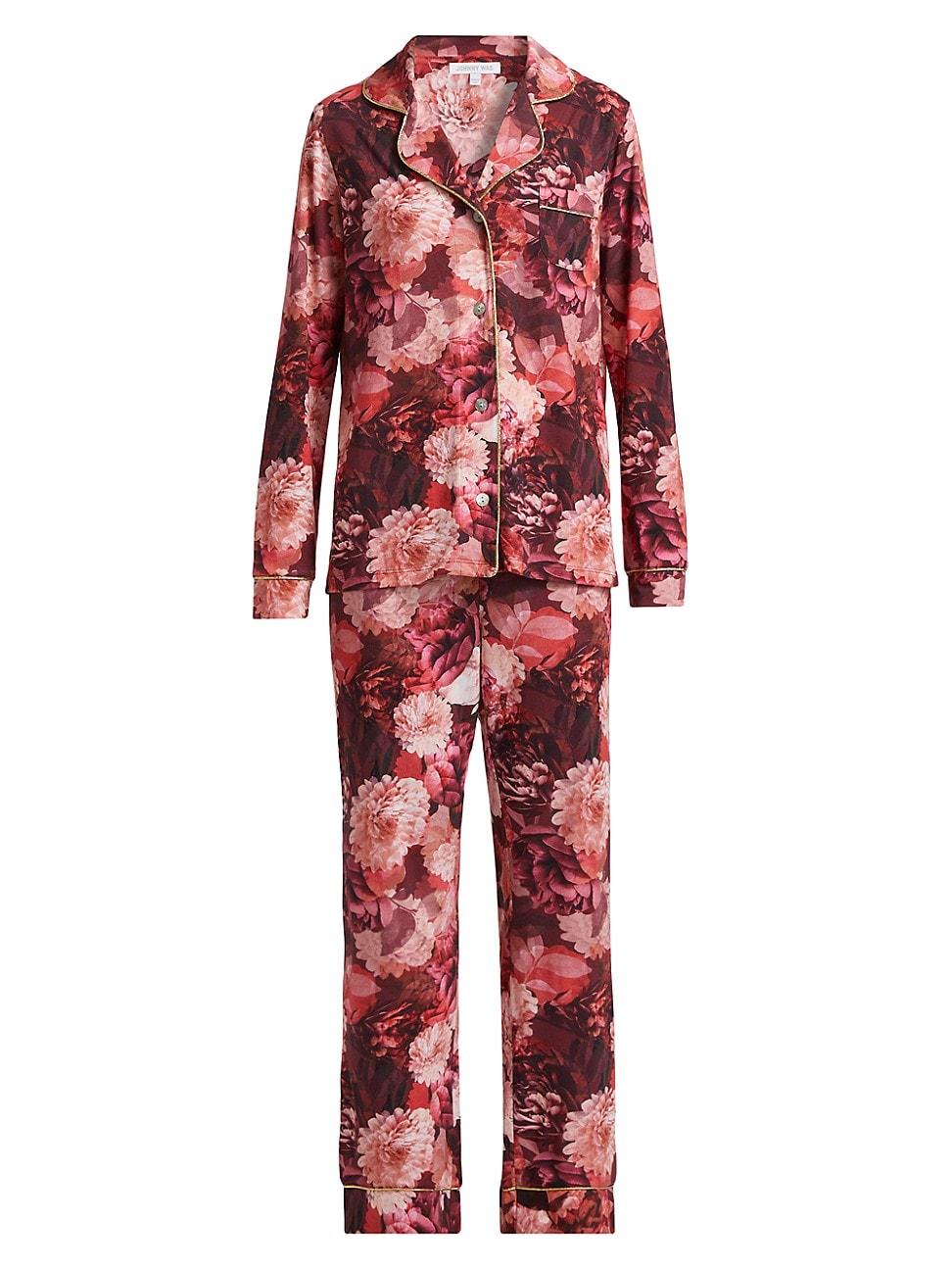 Womens The Carly Floral Pajama Set Product Image