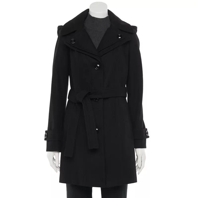 Women's TOWER by London Fog Wool Blend Trench Coat,  Product Image