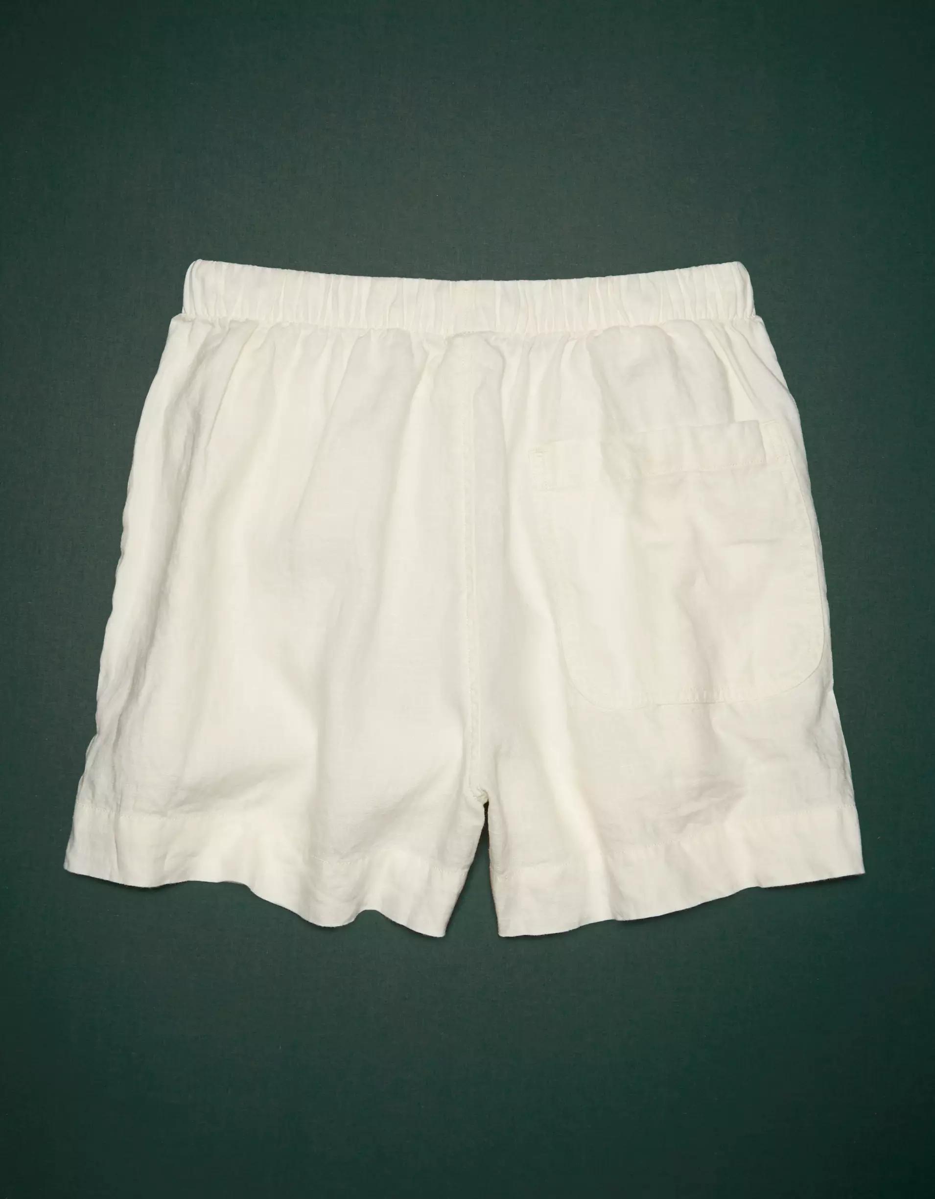 AE77 Premium Linen Pull-On Short Product Image