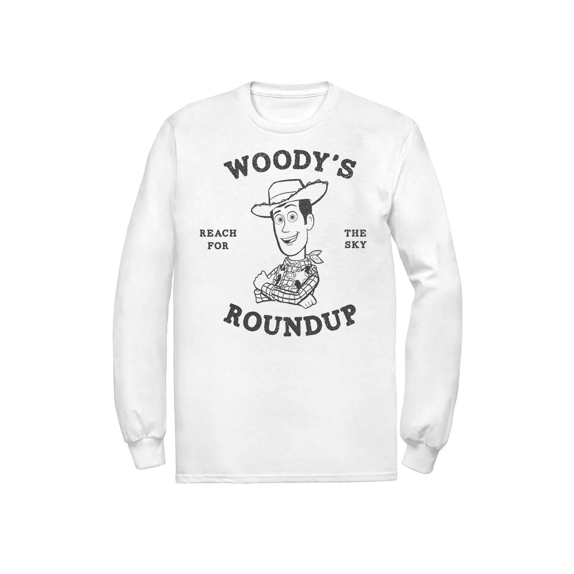 Men's Disney/Pixar Toy Story Woody's Roundup Outline Sketch Tee,  Product Image