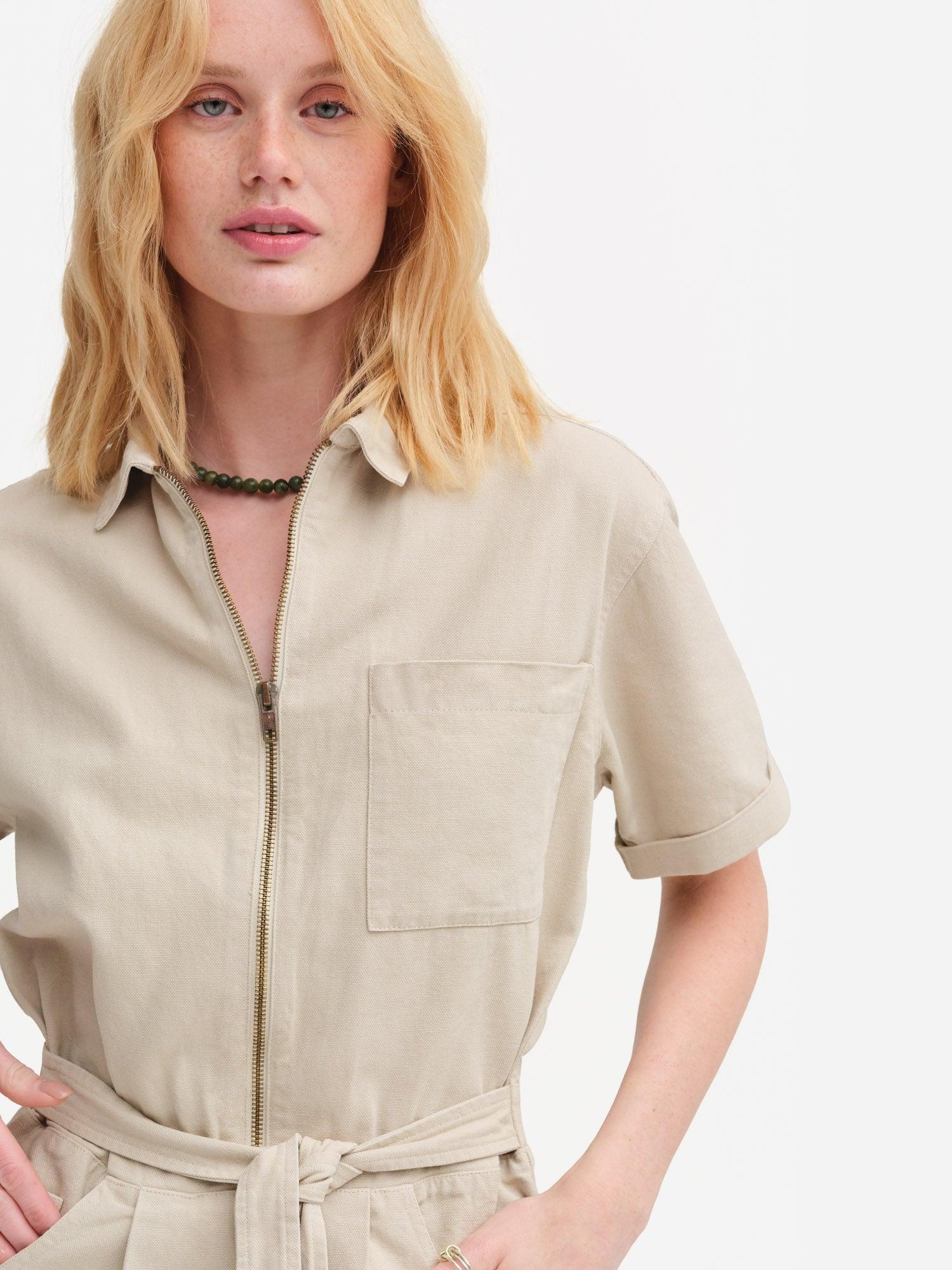 Organic Cotton Canvas Jumpsuit Female Product Image