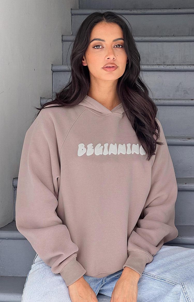 Beginning Beige Bubble Hoodie Product Image