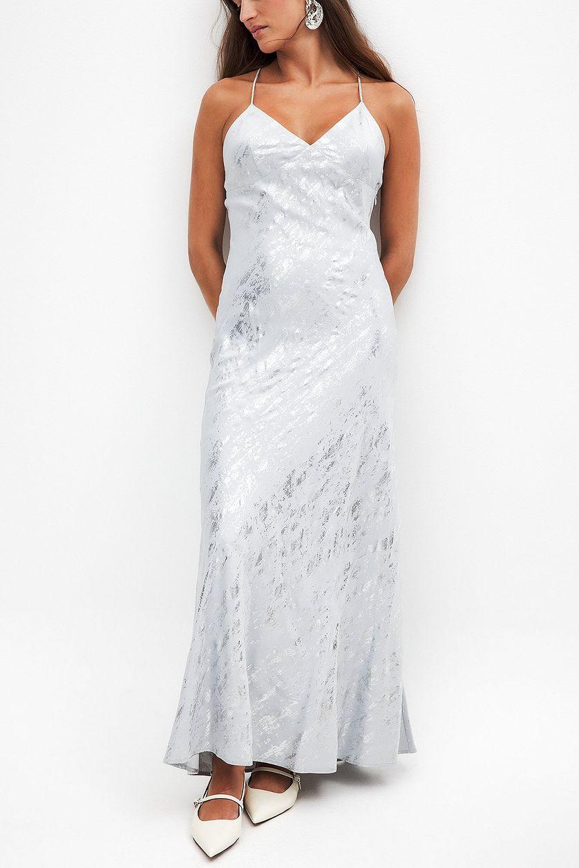 Satin Slip Dress Red Product Image