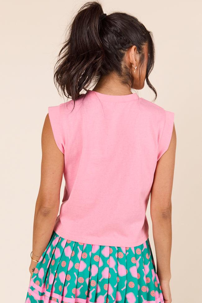 Lilly Pink Sleeveless Knit Top FINAL SALE Product Image