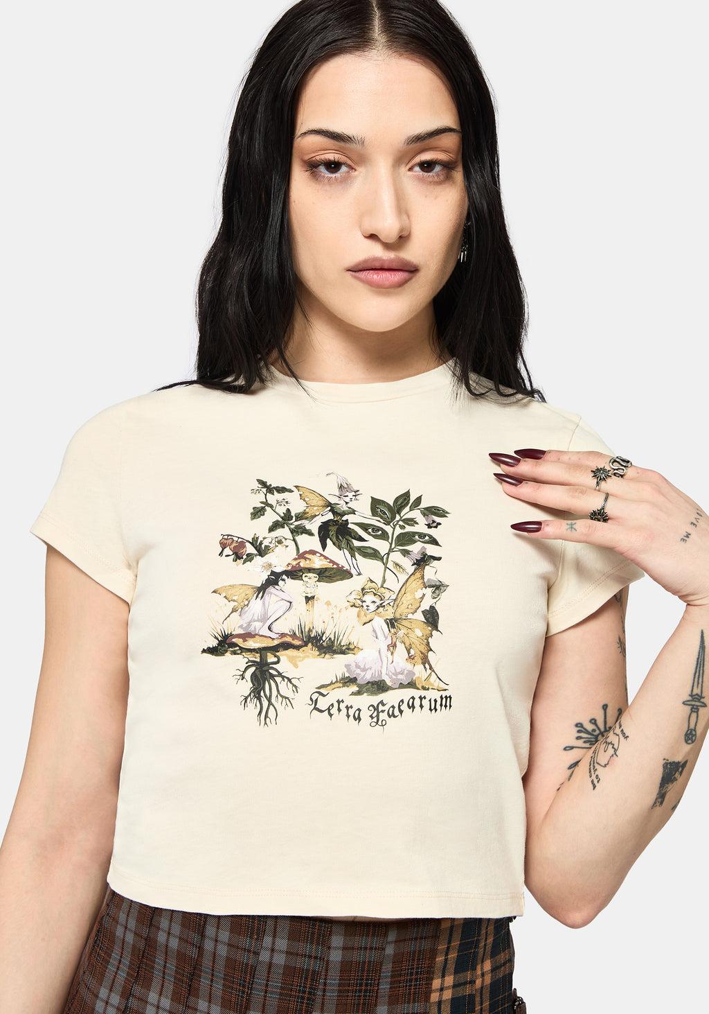 Faela Fairy Crop T-Shirt Product Image