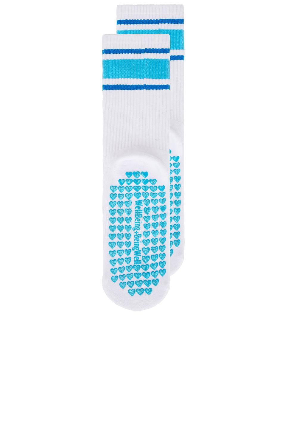 Multi Stripe Grip Sock WellBeing + BeingWell Product Image