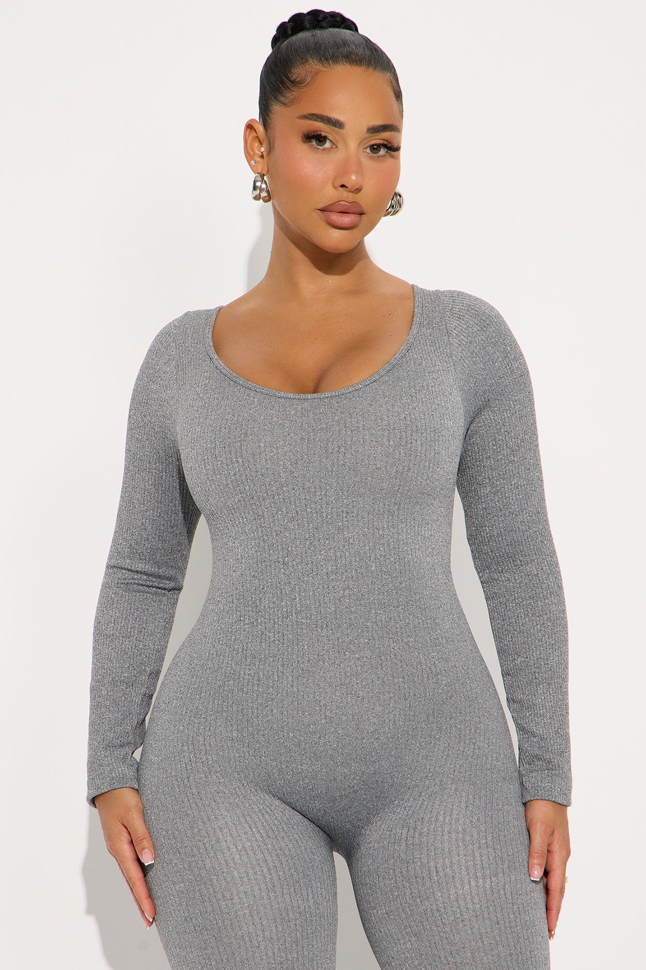 Let's Go Seamless Jumpsuit - Heather Grey Female Product Image