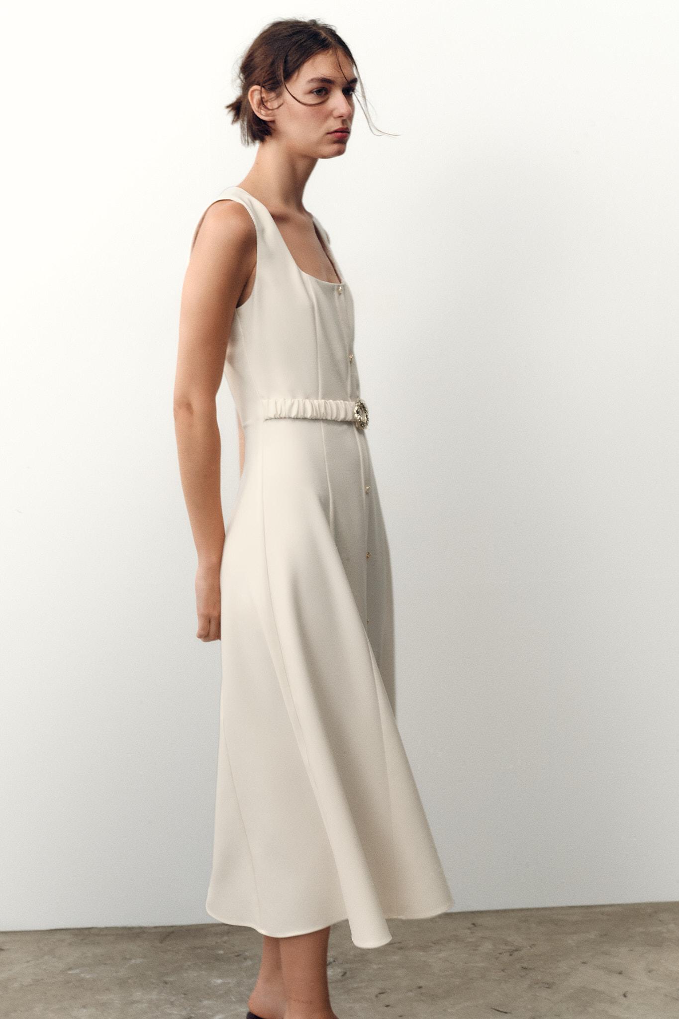 MIDI BELTED DRESS Product Image