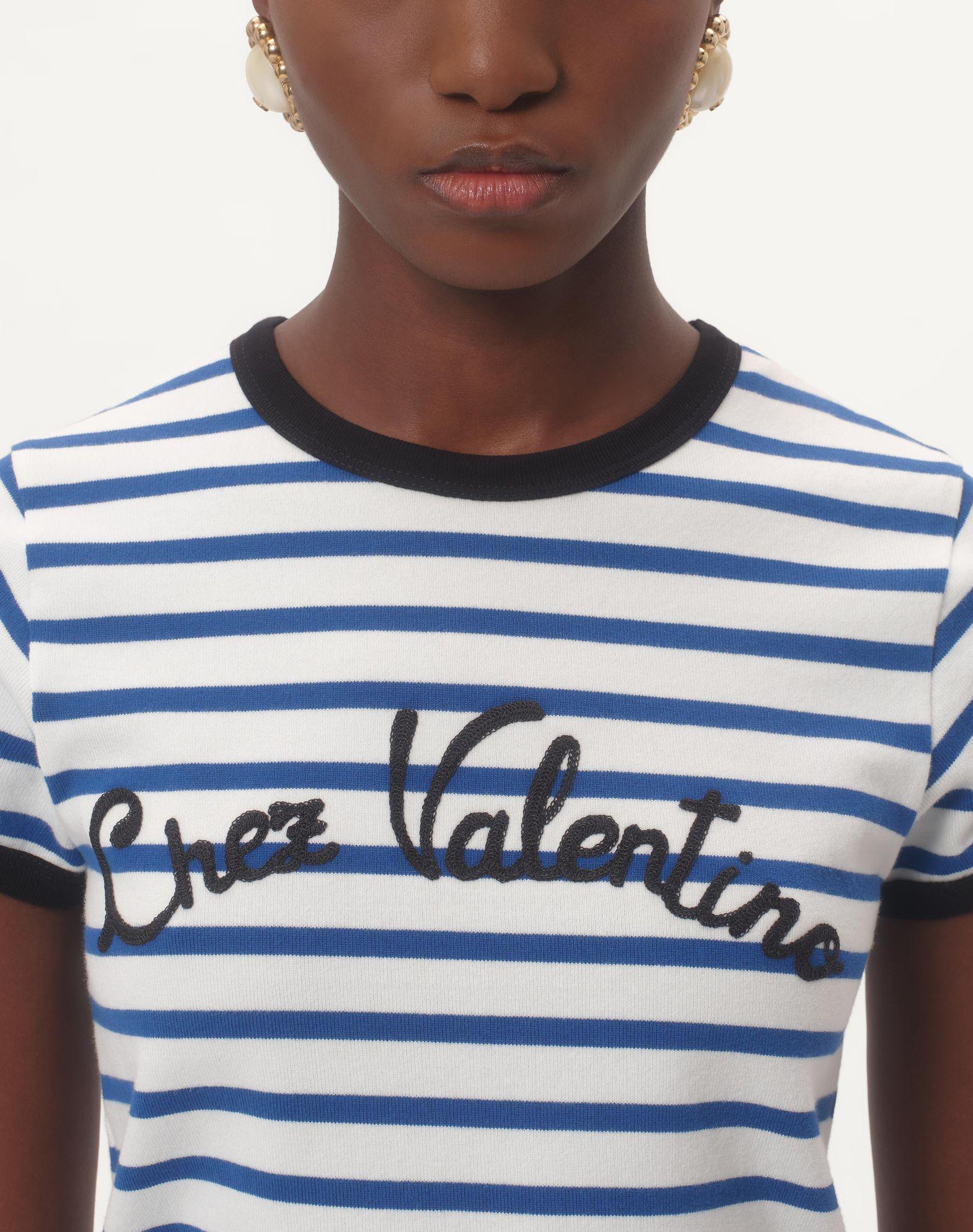 Striped Jersey Cotton T-Shirt  Product Image