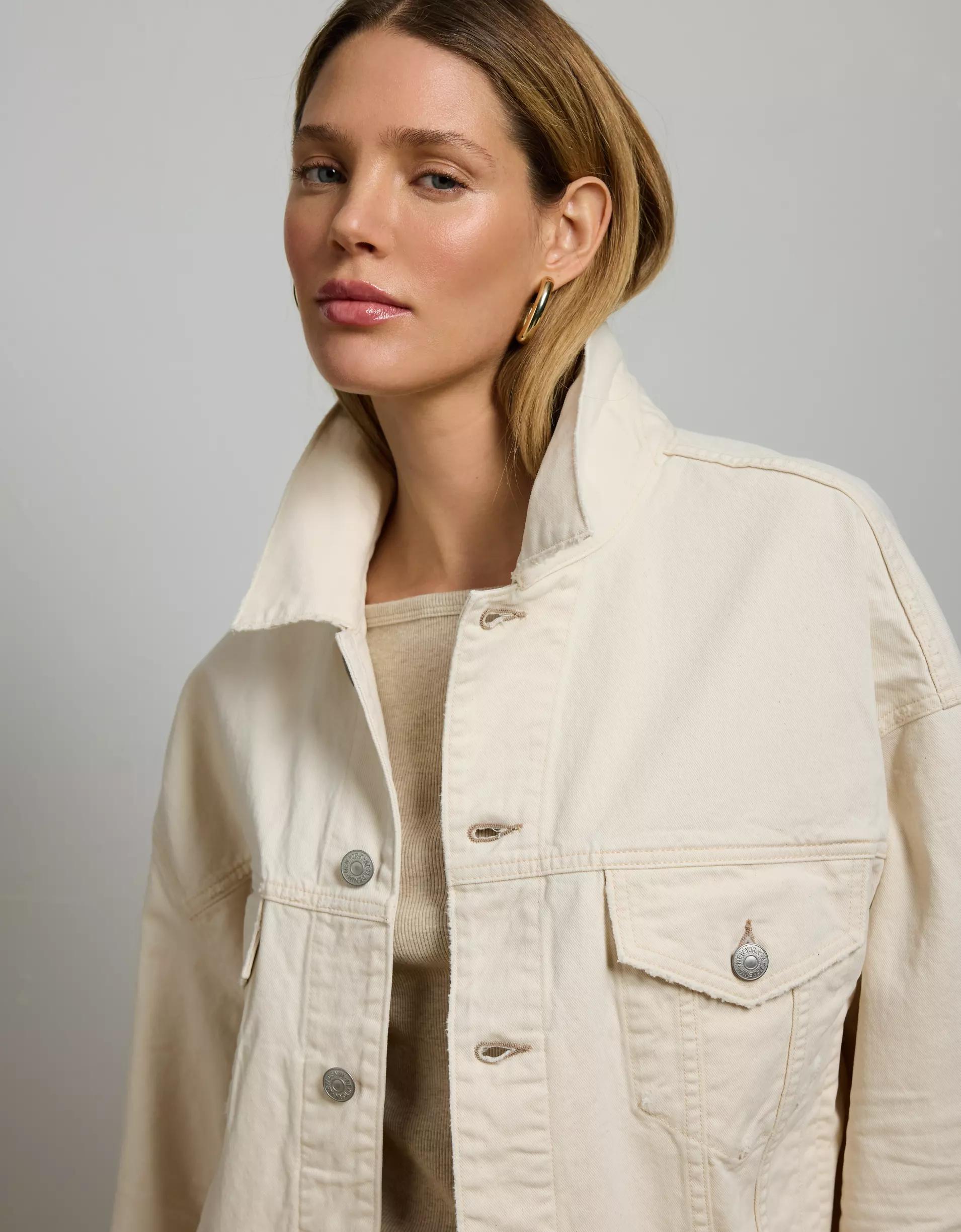 AE77 Premium Oversized Denim Jacket Product Image