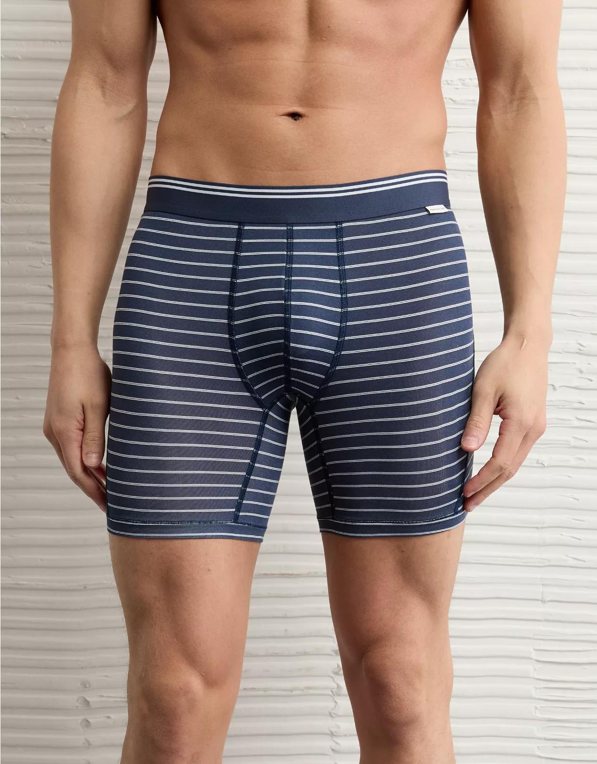 AEO Men's Striped 6" Ultra Soft Boxer Brief Product Image