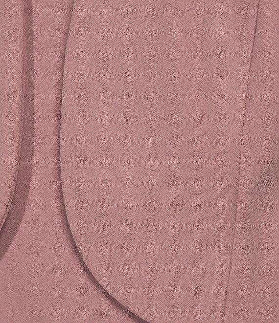 Le Bos Illusion Floral Detail Sleeve Stretch Crepe Jacket Dress Product Image