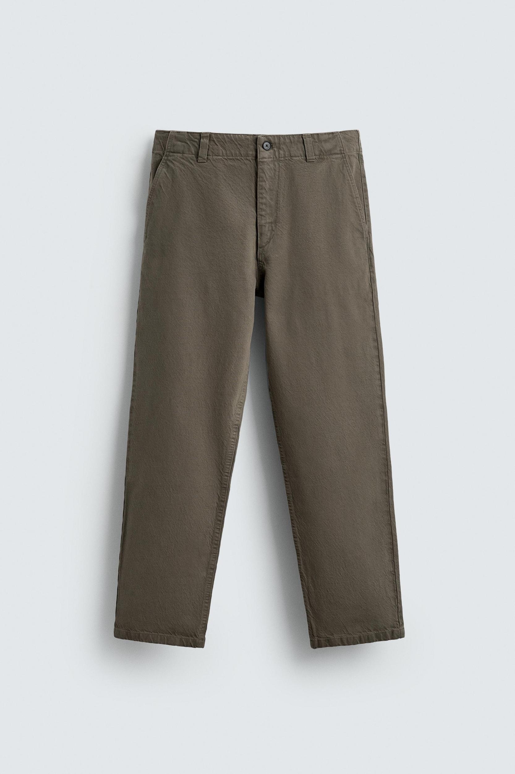 WASHED RELAXED FIT PANTS Product Image