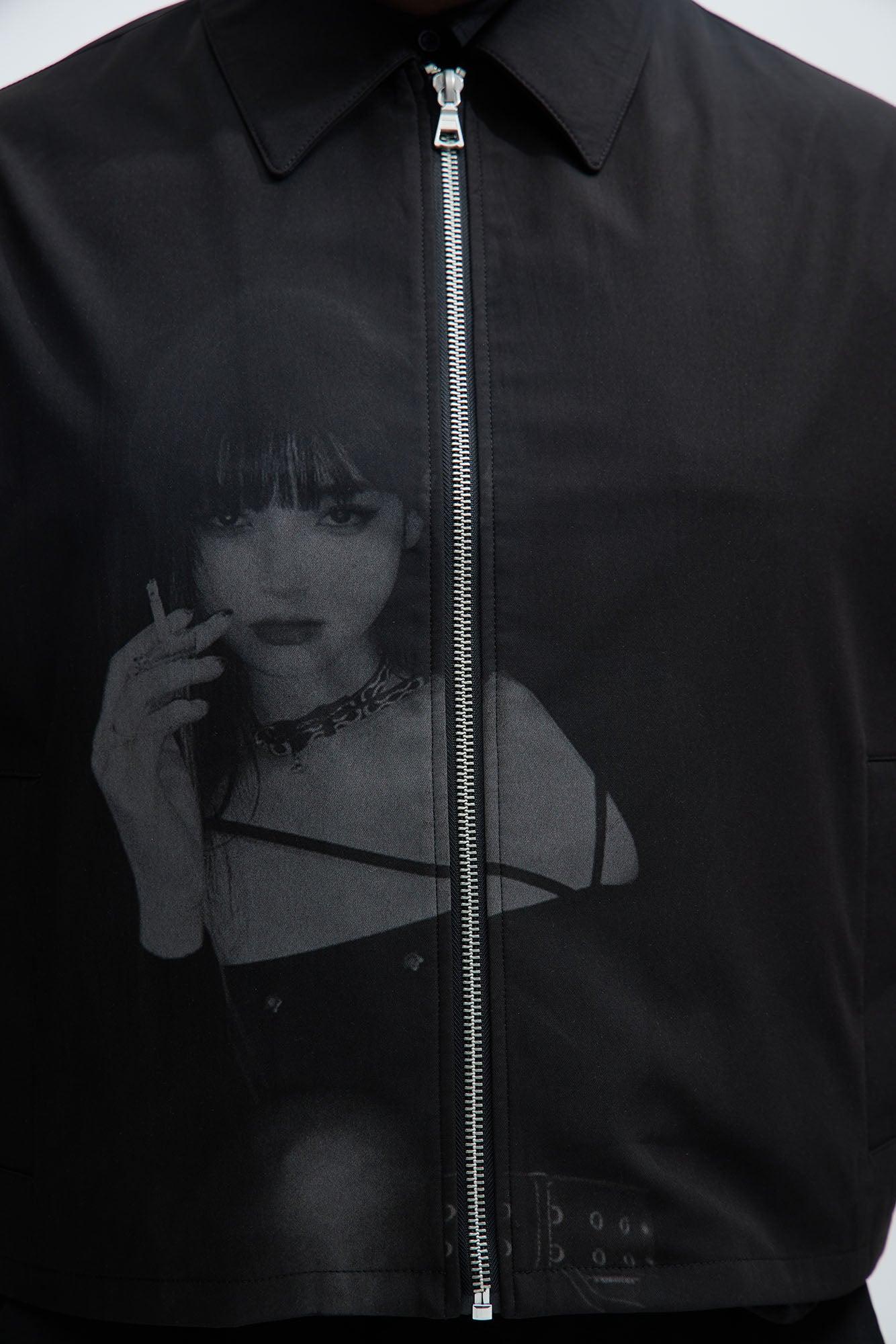 Rave Smoking Jacket - Black Product Image