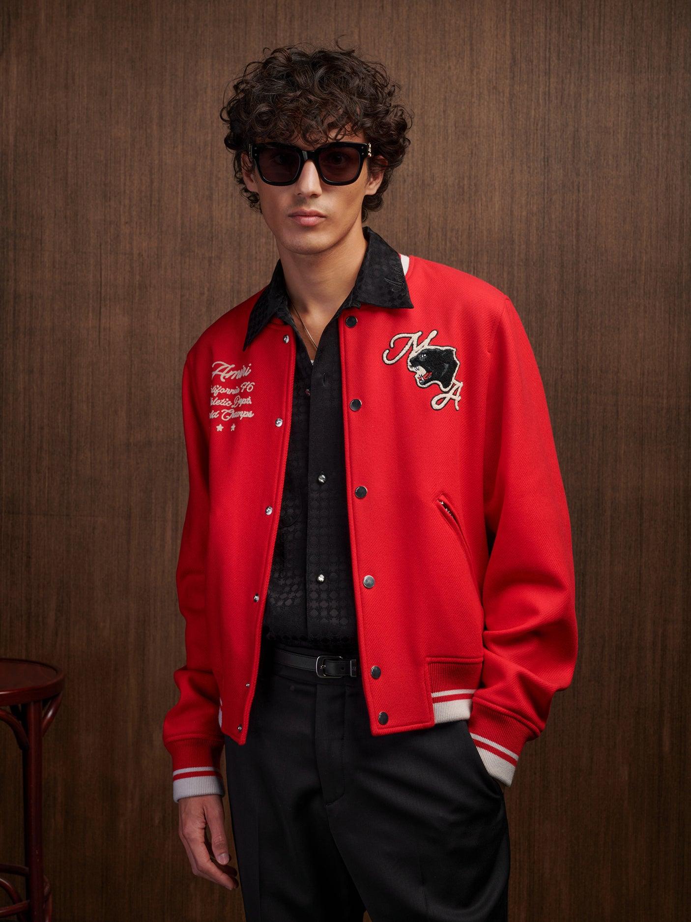 AMIRI PANTHER BOMBER - Varsity Red Product Image