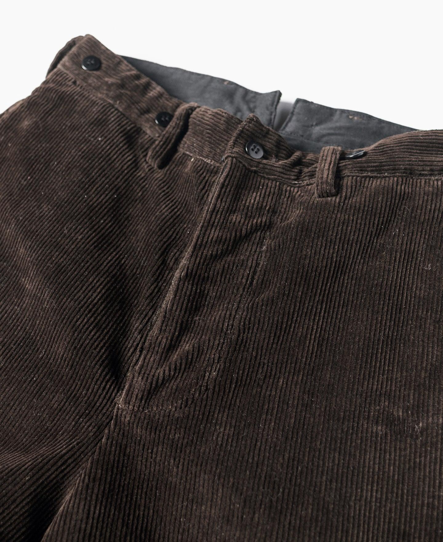 1920s Heavy-Duty Corduroy Work Pants - Brown Product Image