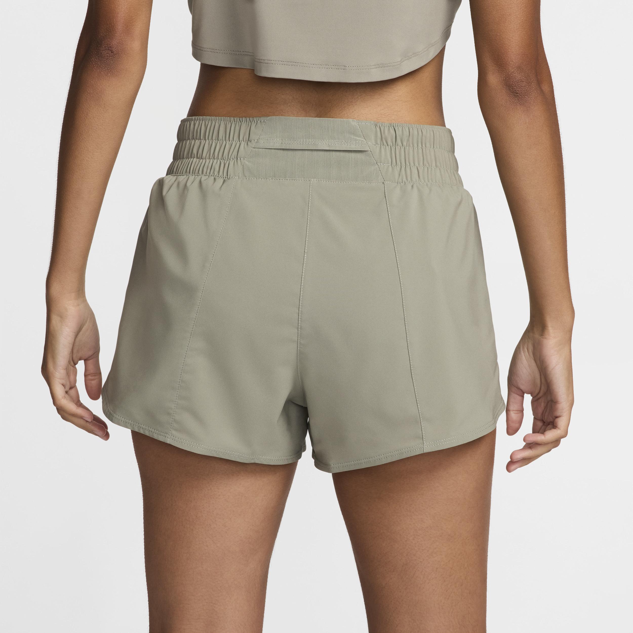 Nike Women's One Dri-FIT Mid-Rise 3" Brief-Lined Shorts Product Image