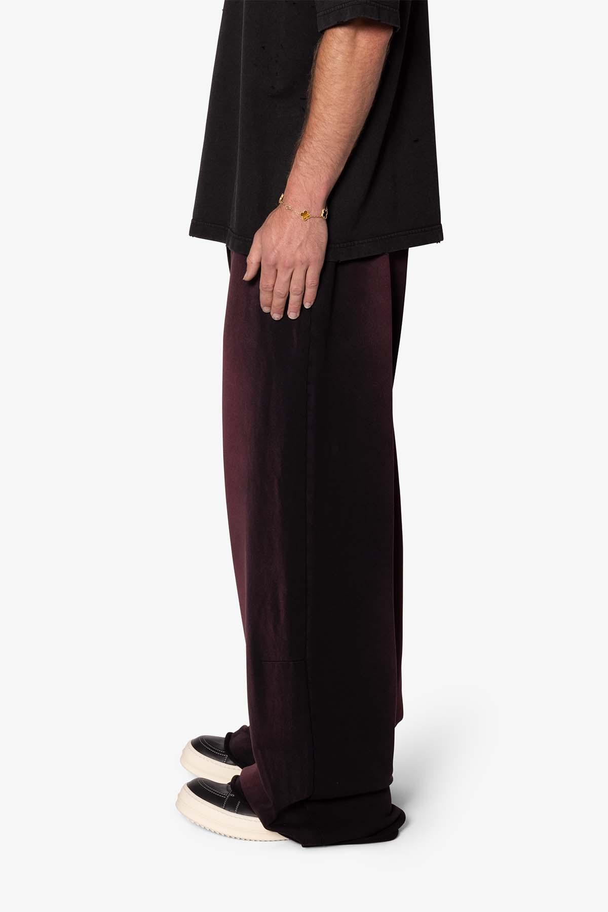 Sprayed Ultra Baggy Sweatpants - Plum Product Image