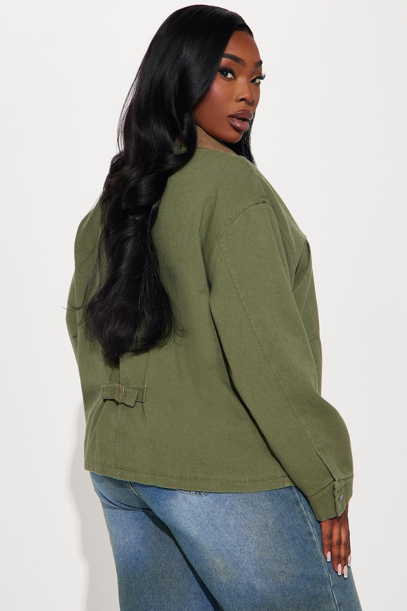 Leila Barn Jacket - Olive Female Product Image