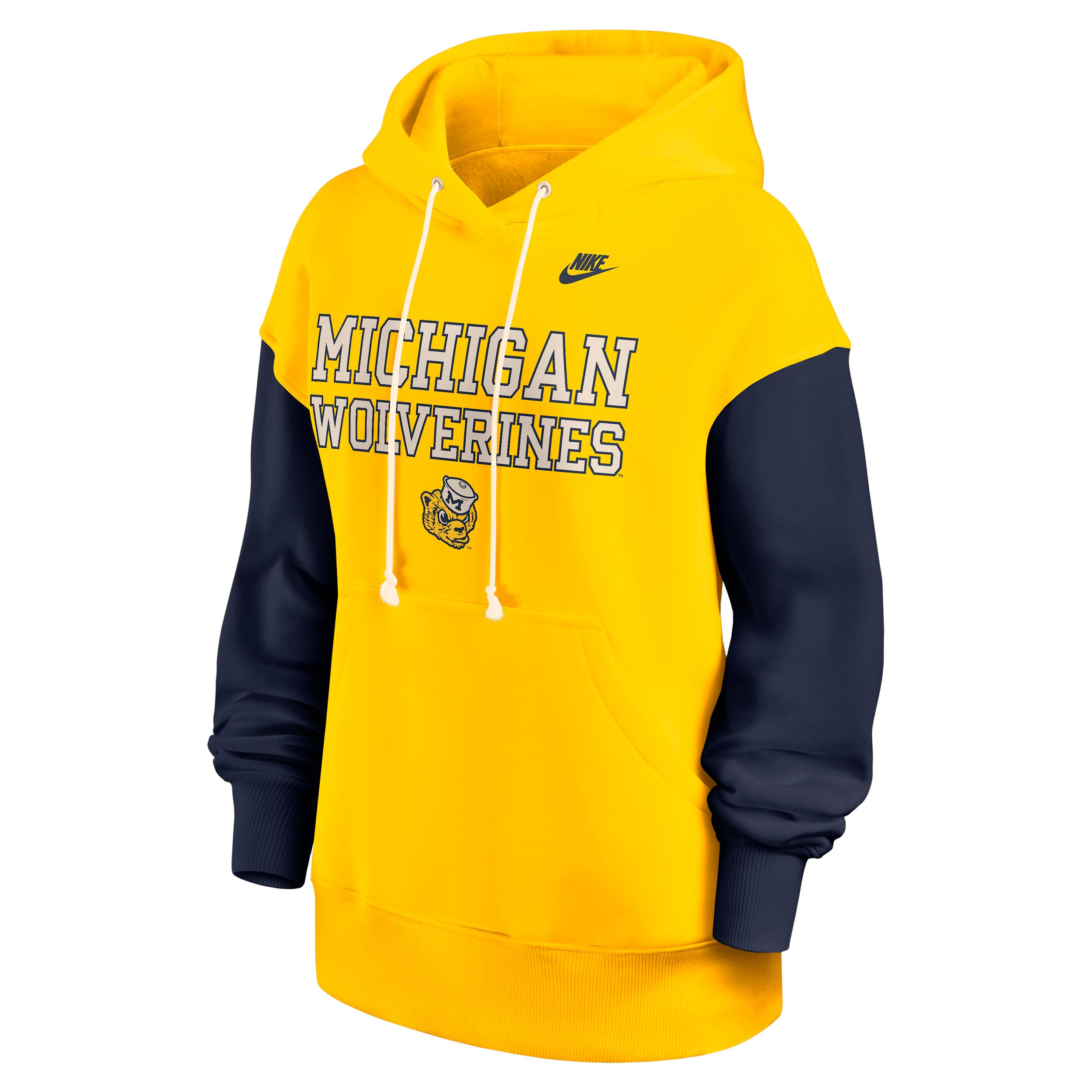 Michigan Legacy Phoenix Nike Womens College Pullover Hoodie | 01N509SKMWV-D86 Product Image