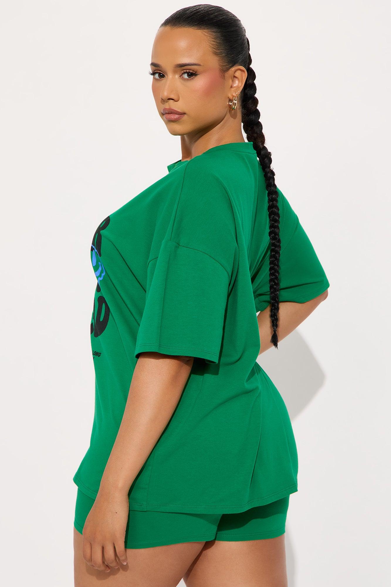 Better Days Ahead Short Set - Kelly Green Female Product Image