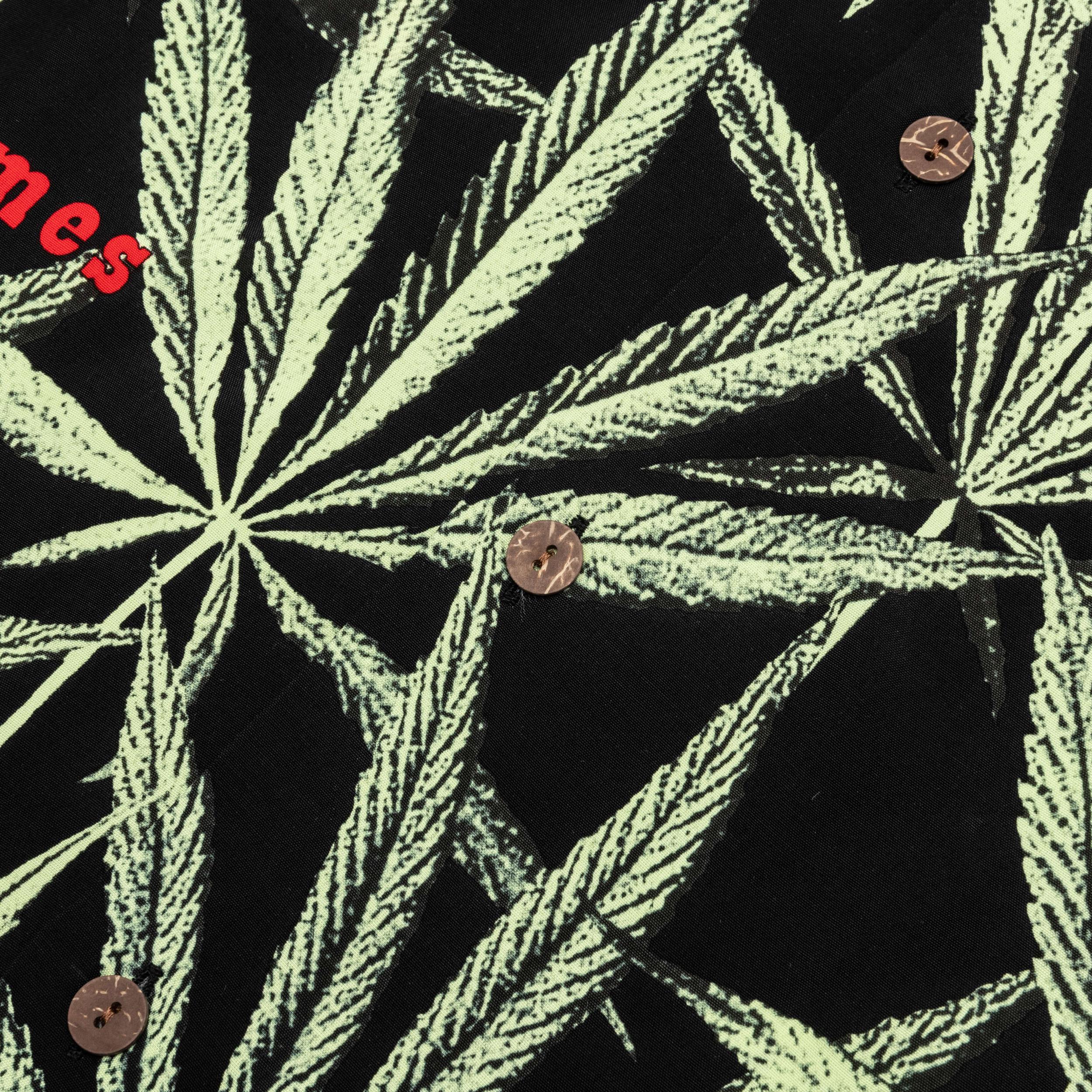 High Times S/S Hawaiian Shirt Type-1 - Black Male Product Image