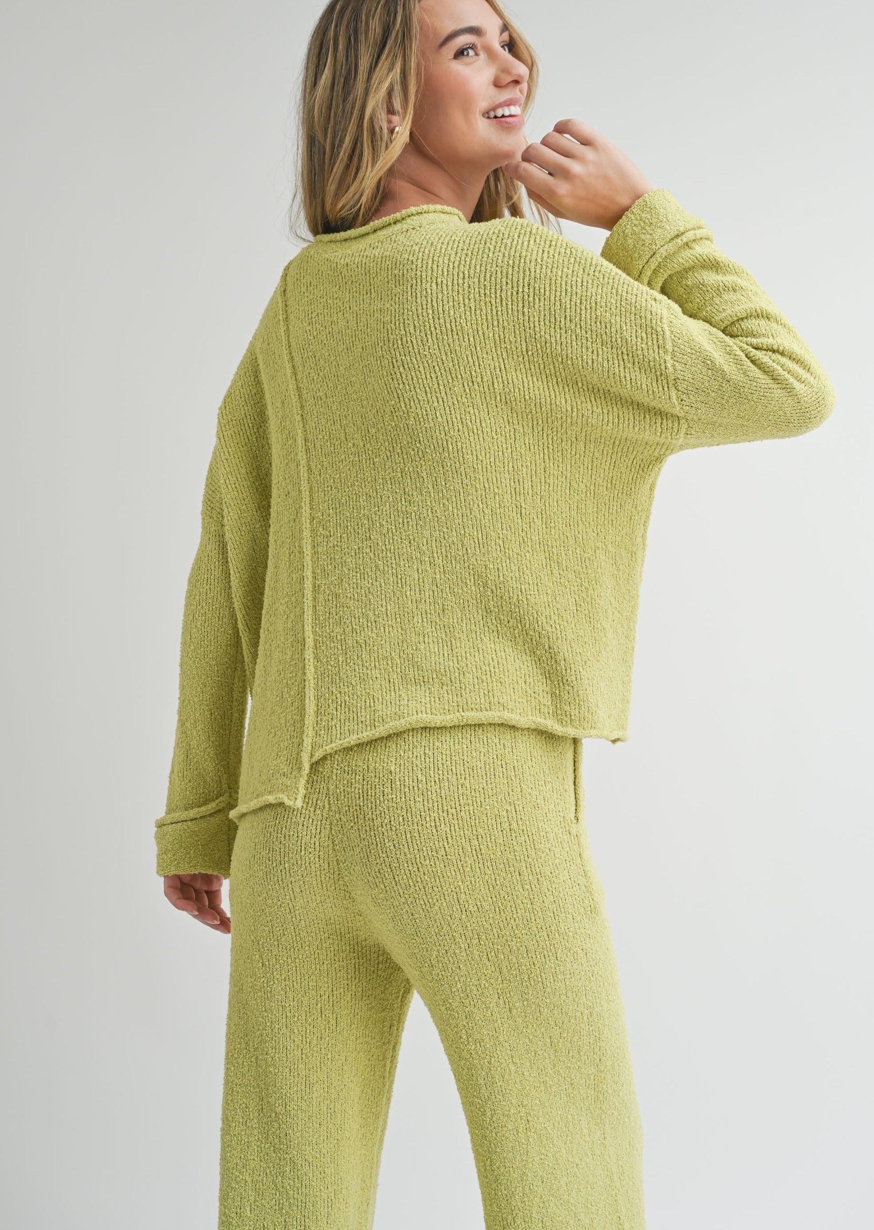 Asymmetric Cut Sweater Top Product Image