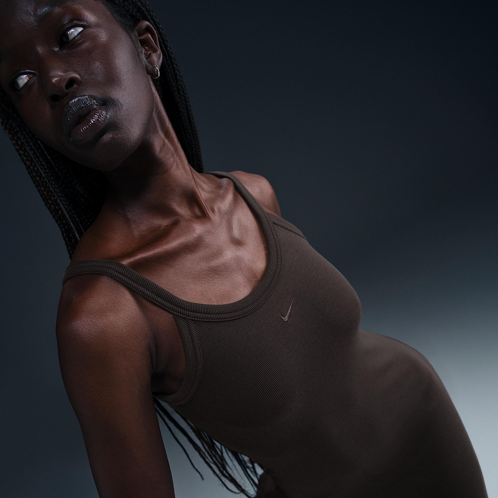 Womens Nike Sportswear Chill Knit Mini-Rib Tank Top Dress Product Image