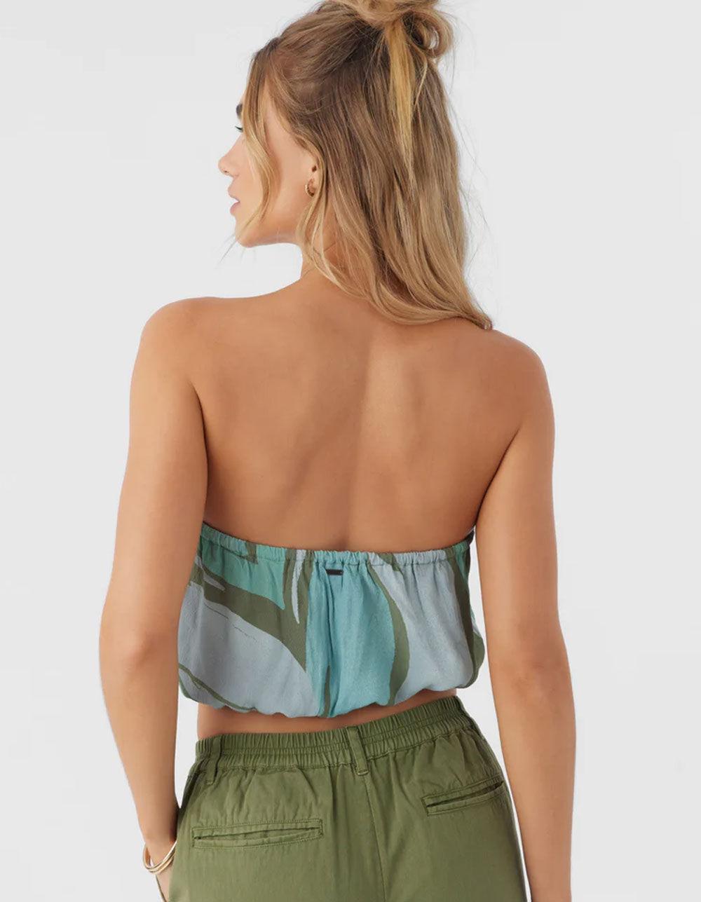 O'NEILL Danny Loreta Womens Tube Top - GREEN COMBO Product Image