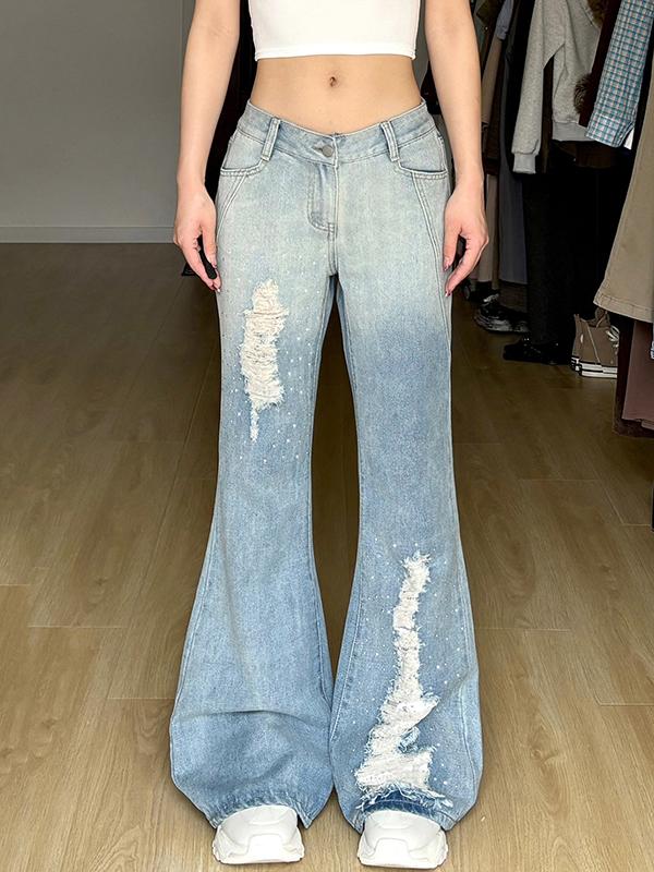 American Vintage Wash Flare Jeans Product Image