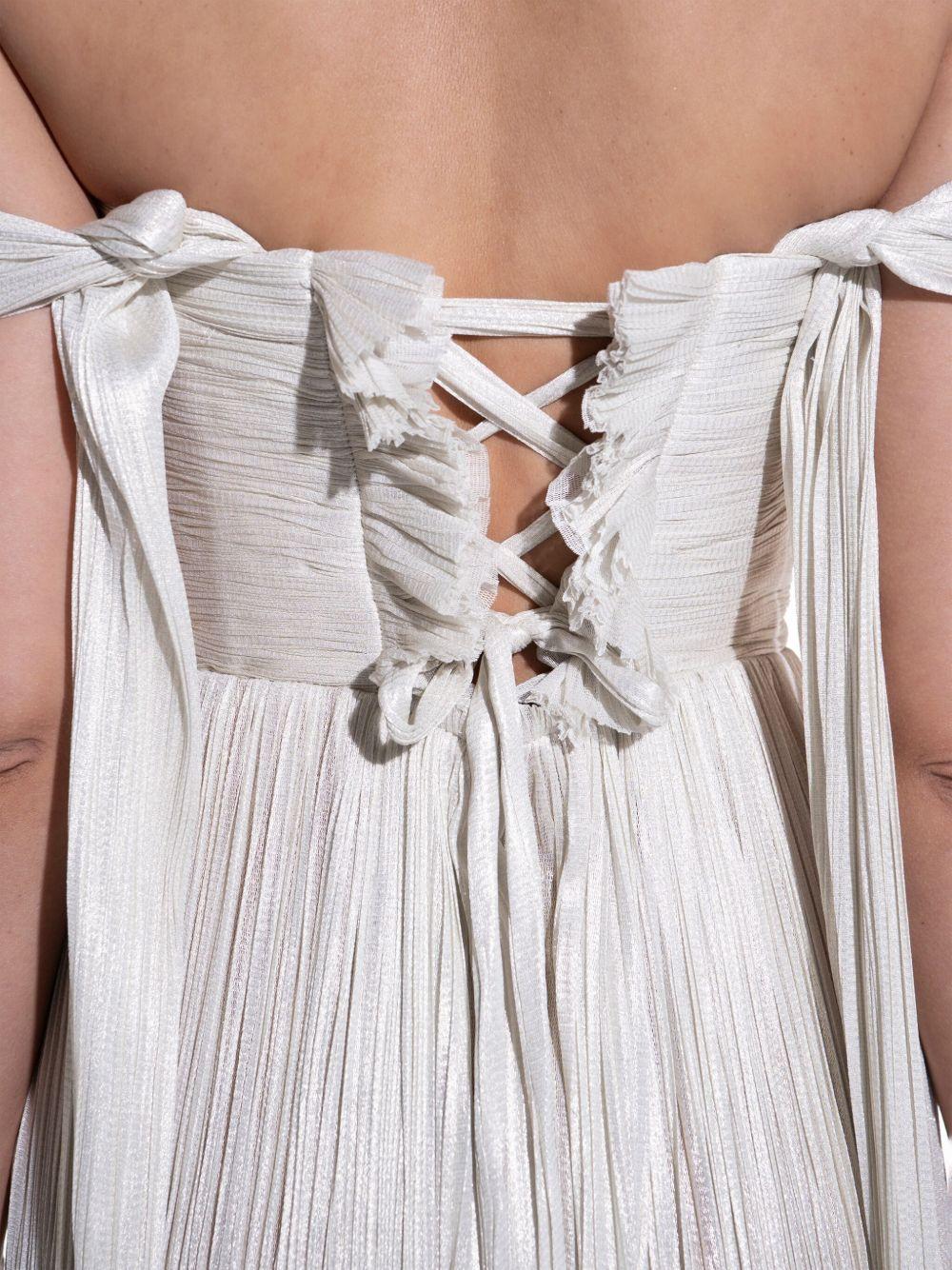 Theia pleated gown  Product Image