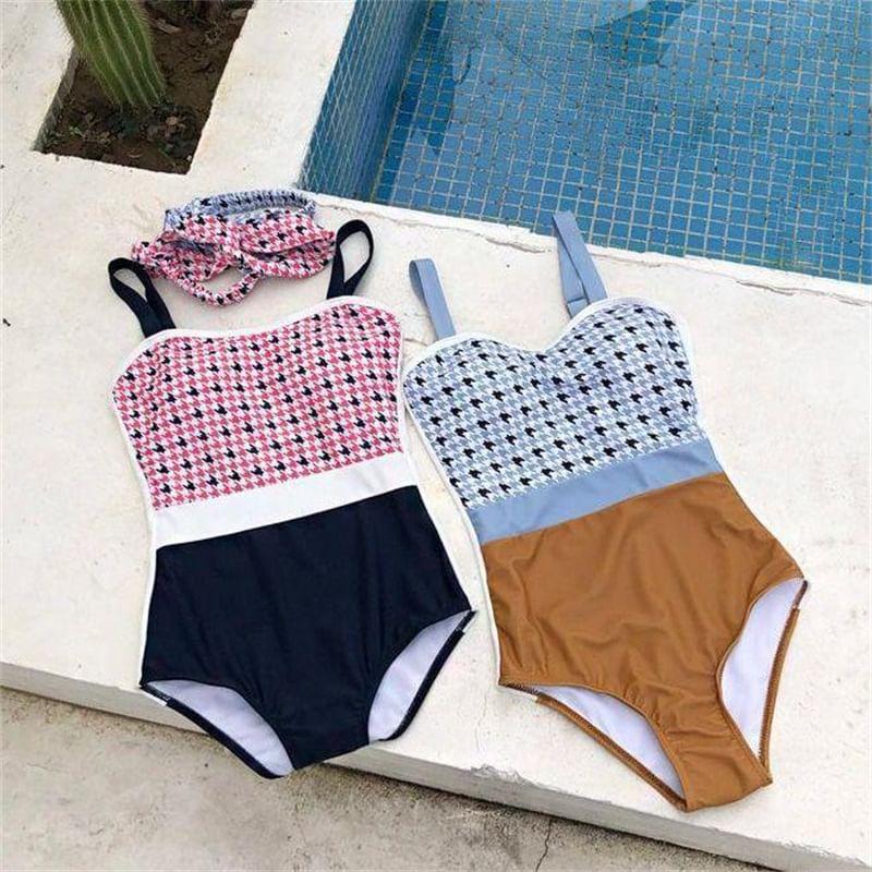 Houndstooth Swimsuit Product Image