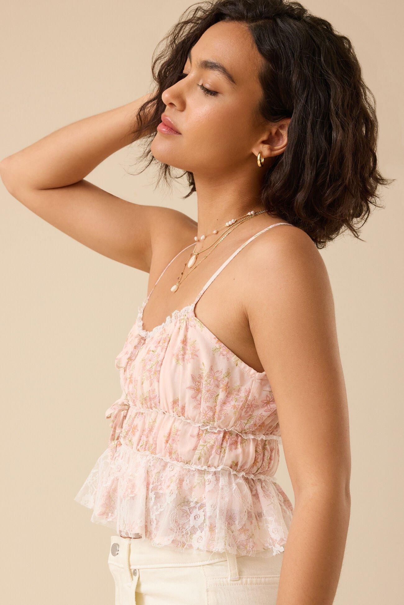 Anastasia Floral Tank Top Product Image