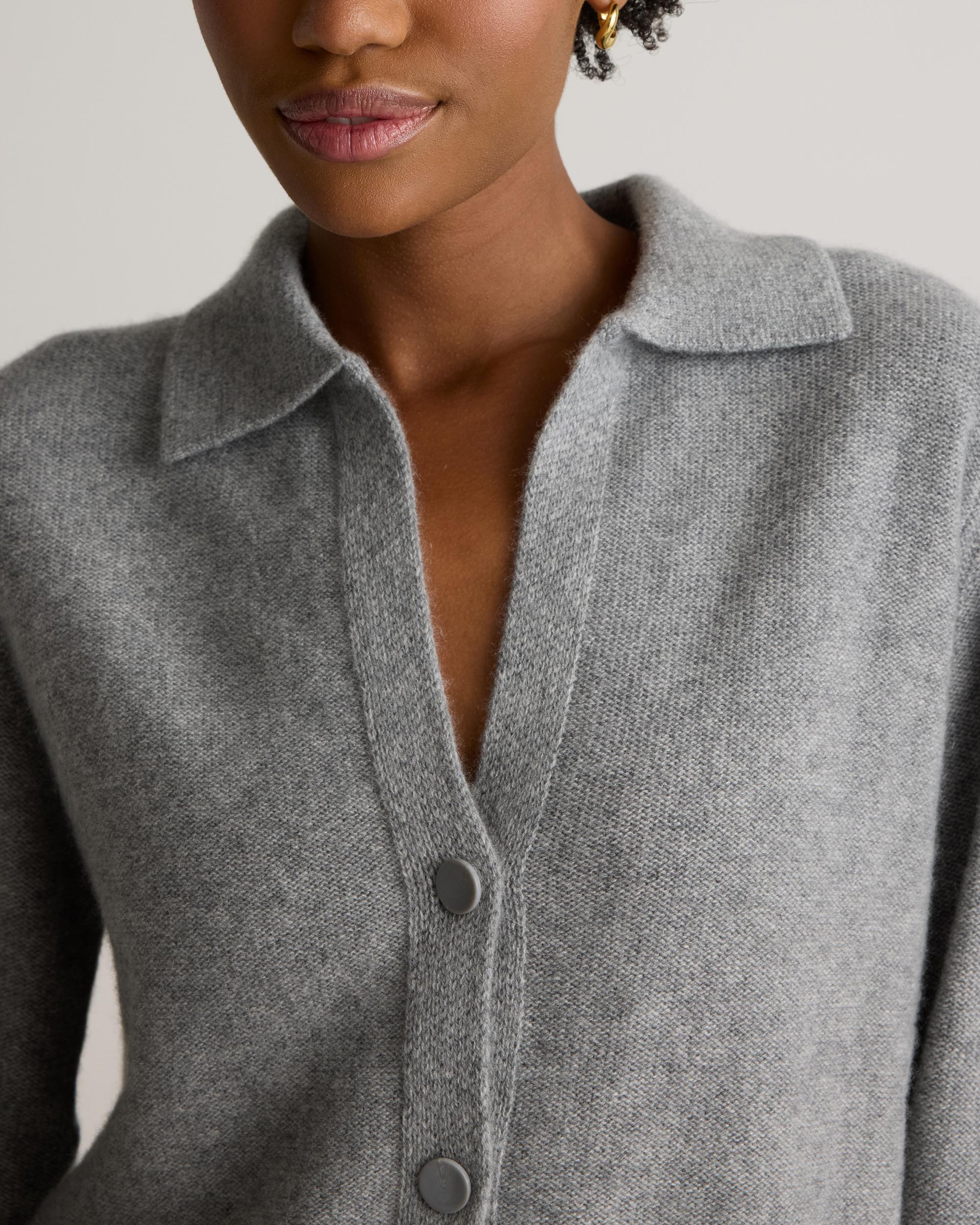 Quince | Women's Mongolian Cashmere Collared Cardigan Sweater Size XS Product Image
