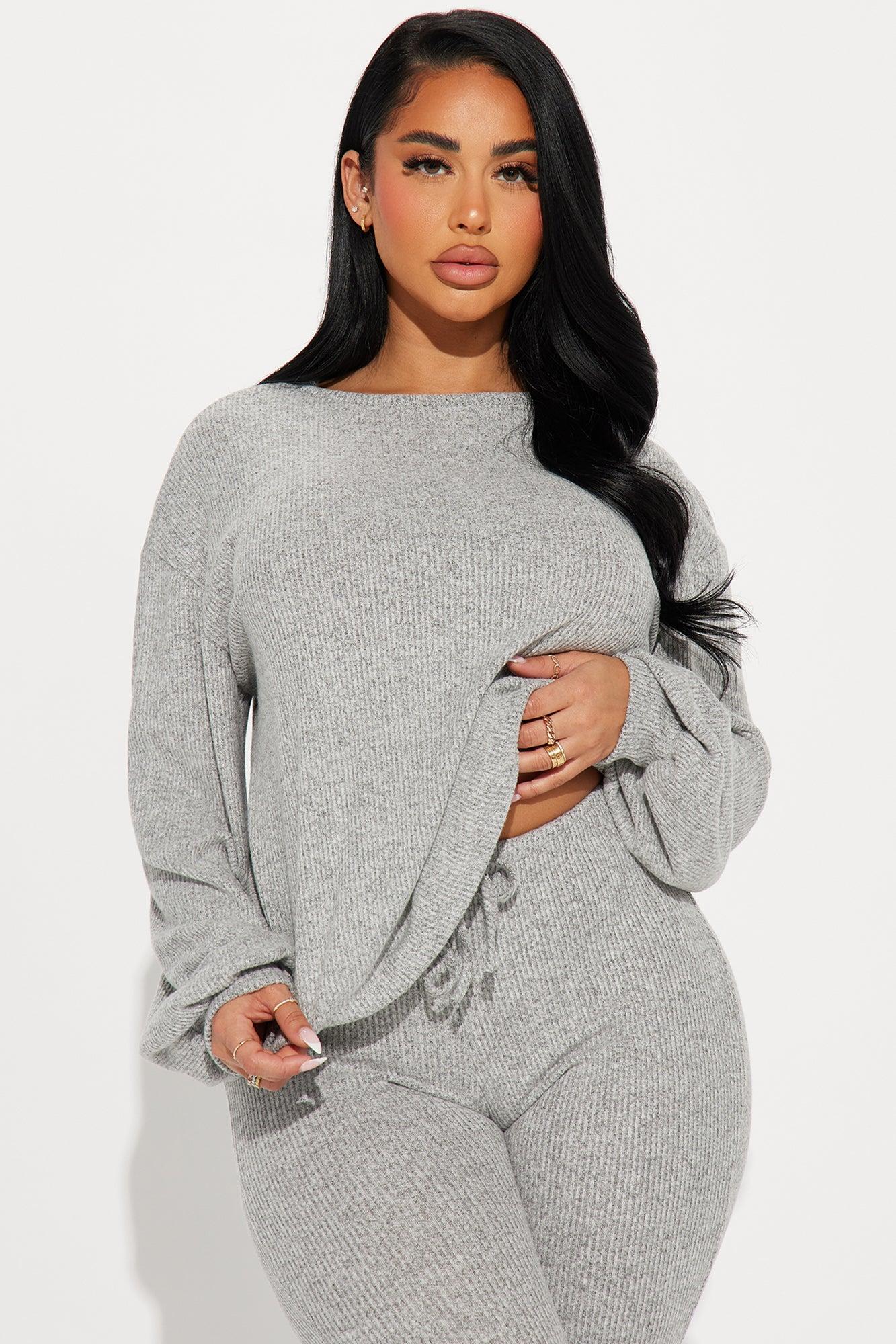 Comfy N Cozy Legging Set - Heather Grey Product Image