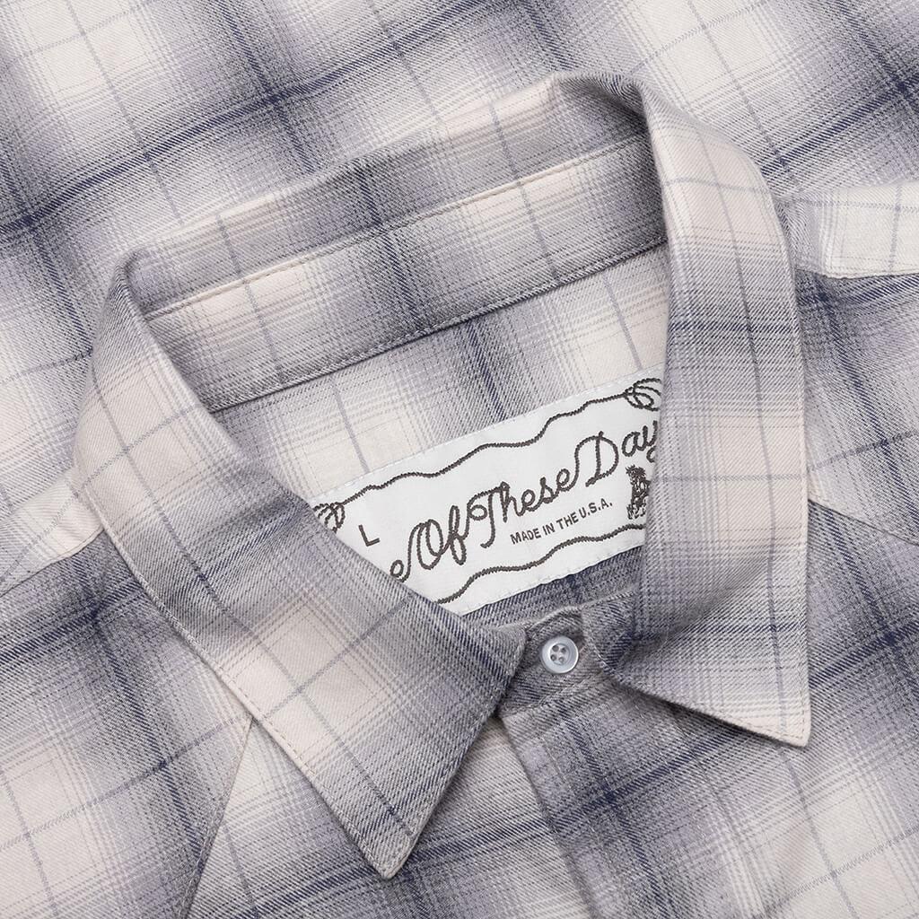 Shadow Plaid Western Shirt - Dusk Male Product Image