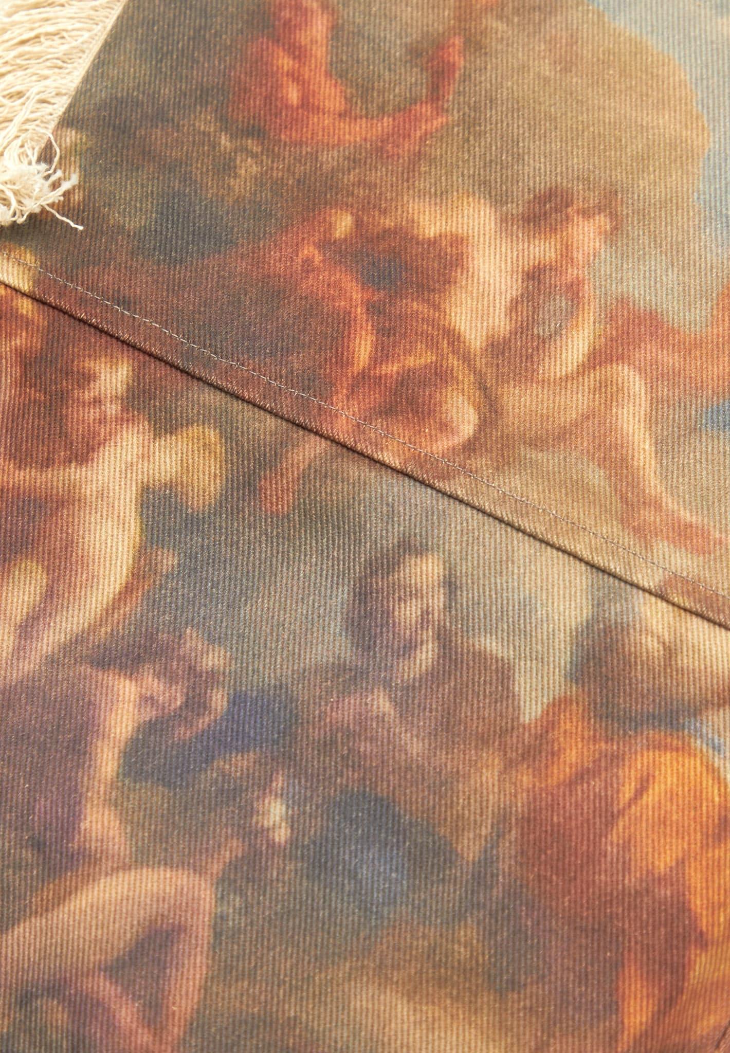 Mid Rise Art Cargo Pants with Tassels - Multi Female Product Image