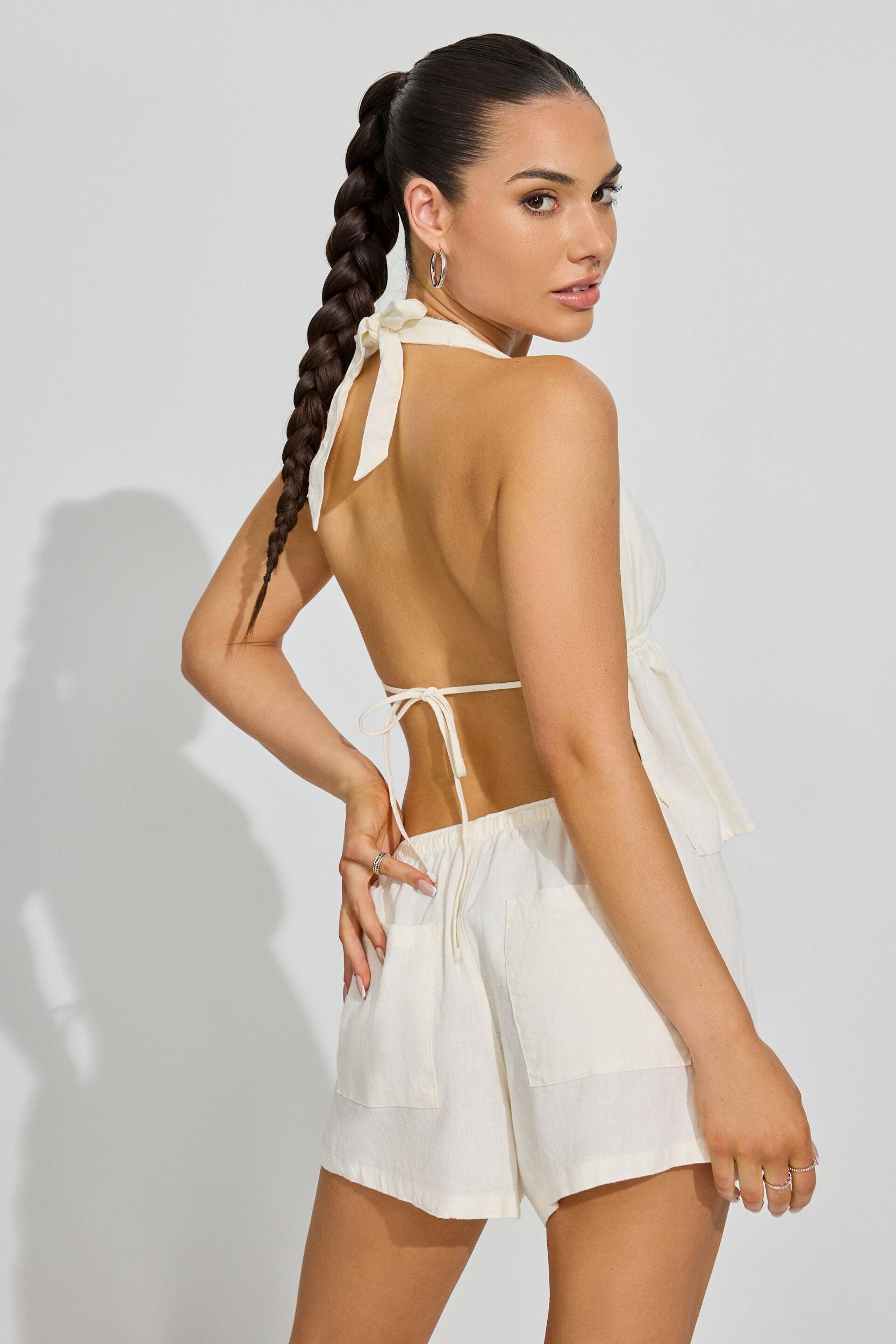 Lina Linen Shorts Product Image