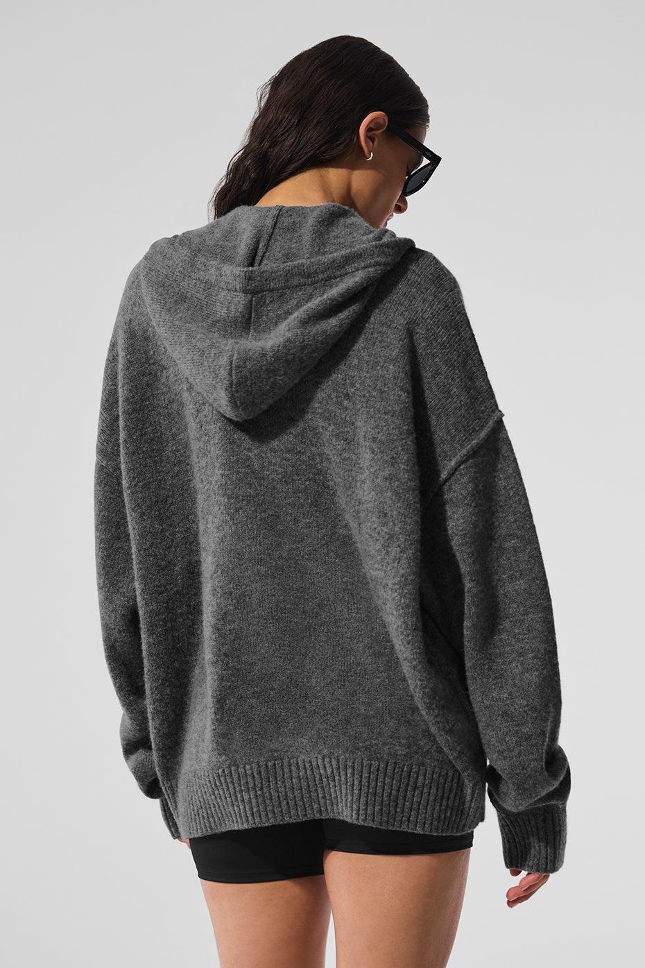 New Class Cashmere Full Zip Hoodie - Platinum Grey Product Image