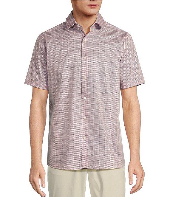 Hart Schaffner Marx The Mr. Classic Collection Short Sleeve Geo Print Shirt Product Image