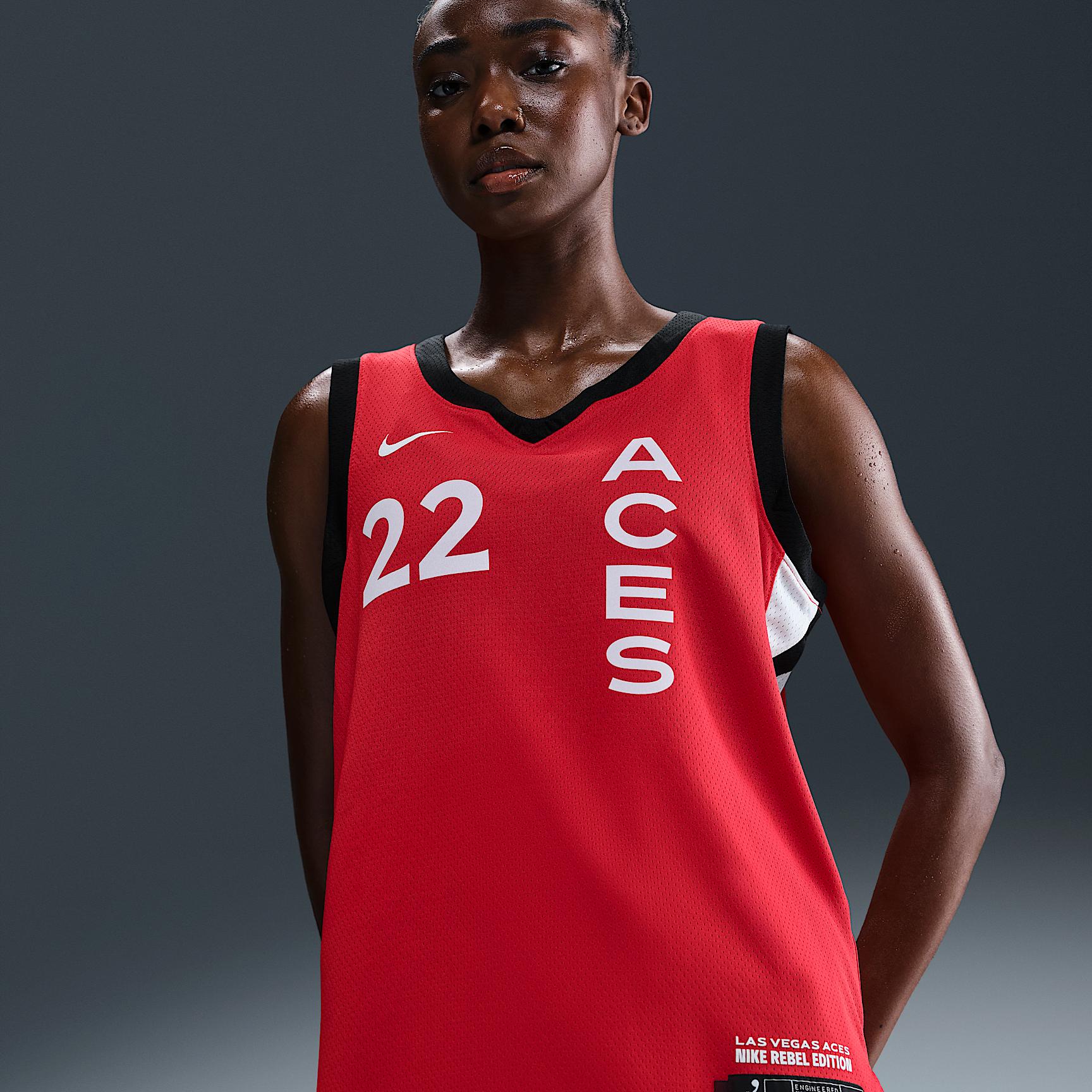 A'ja Wilson Las Vegas Aces 2024 Rebel Edition Nike Women's Dri-FIT WNBA Victory Jersey Product Image