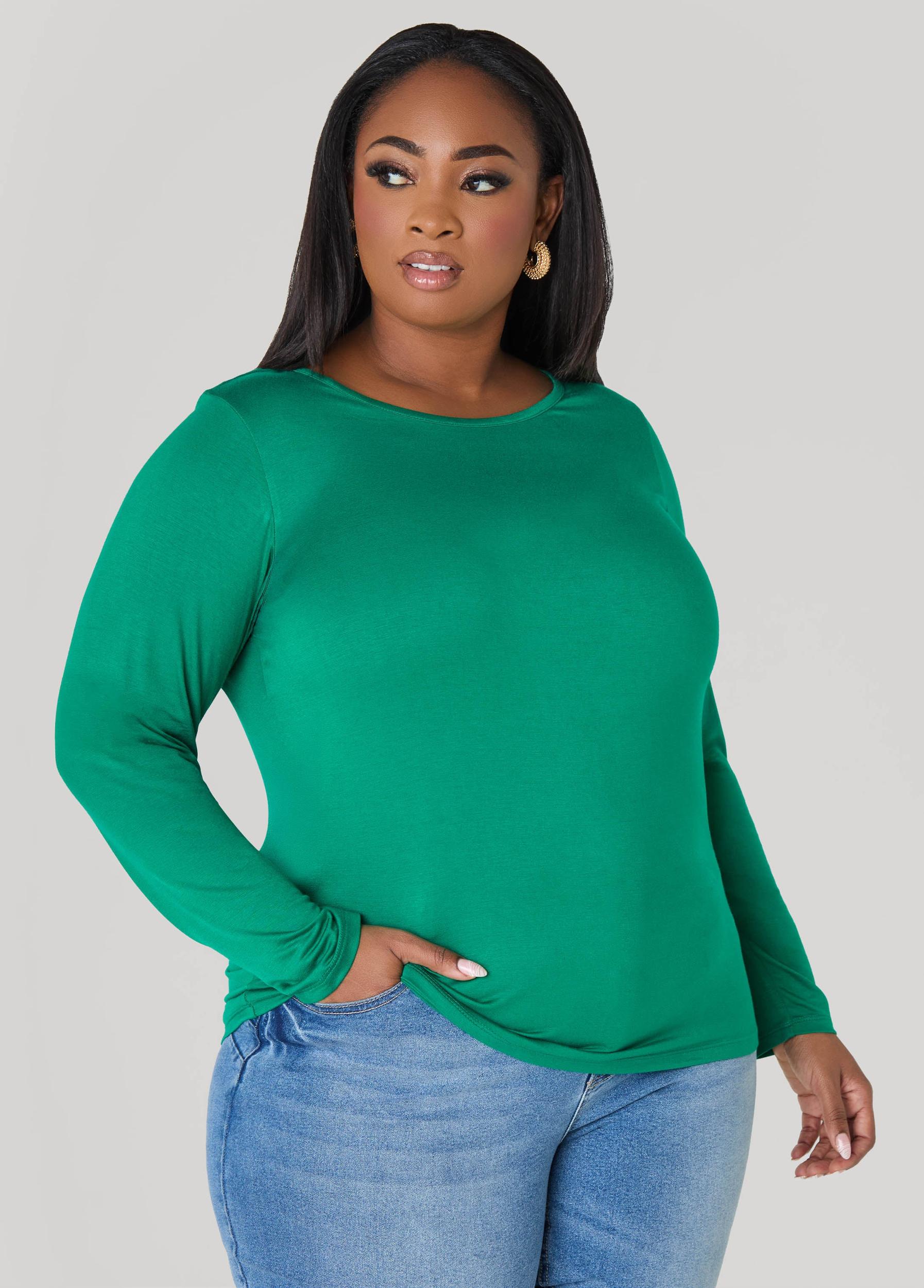 Basic Long Sleeved Jersey Tee Product Image