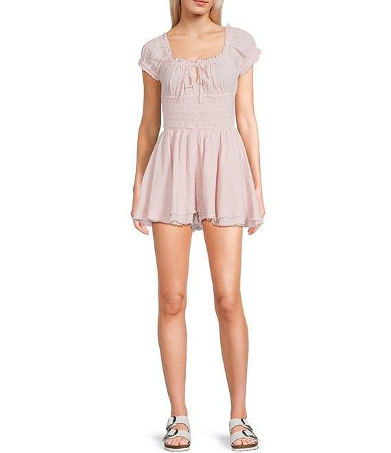 BDG Urban Outfitters Rowan Cap Sleeve Romper Product Image