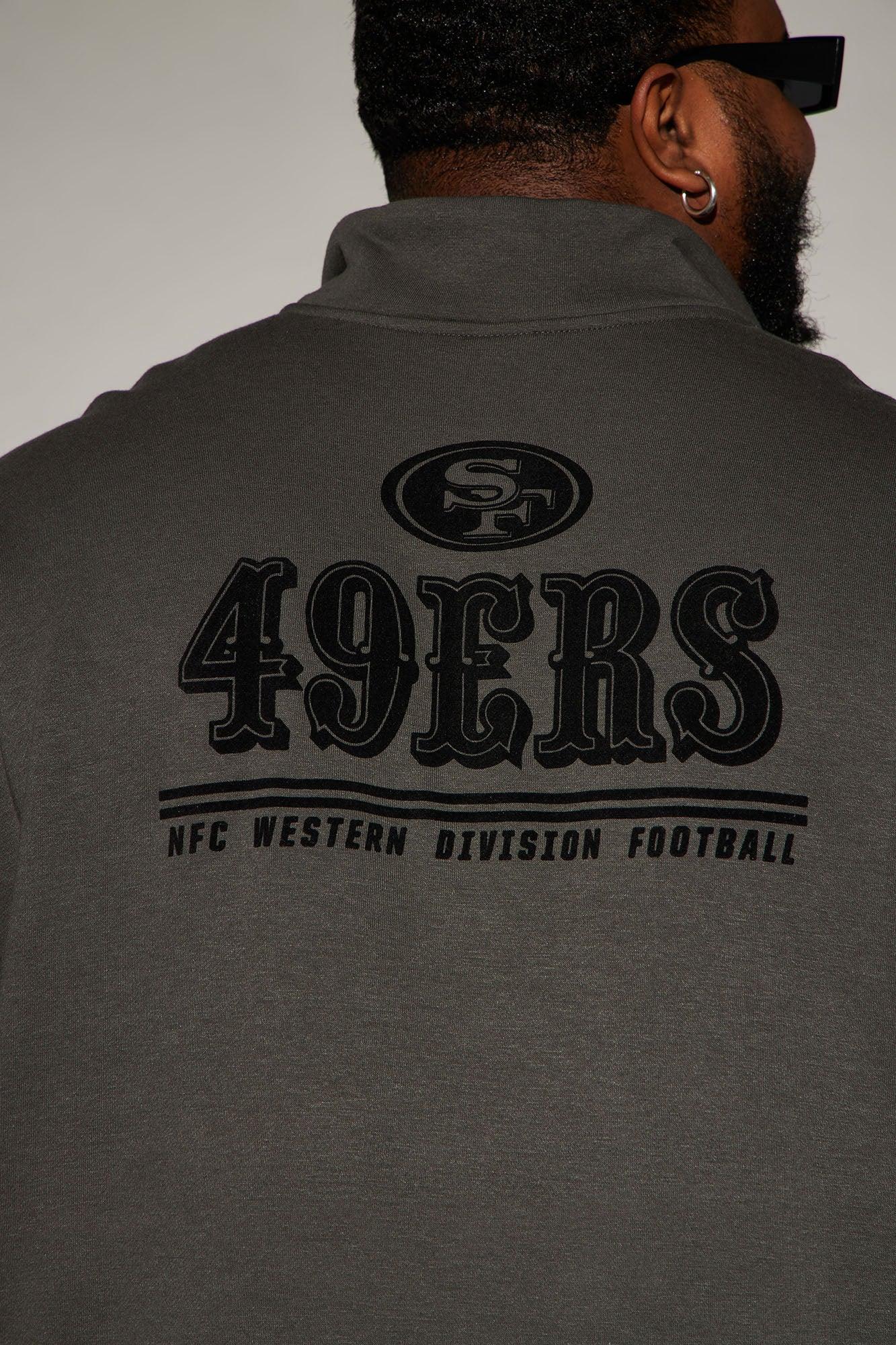 49ers Essential Quarter Zip Sweatershirt - Grey/combo Male Product Image