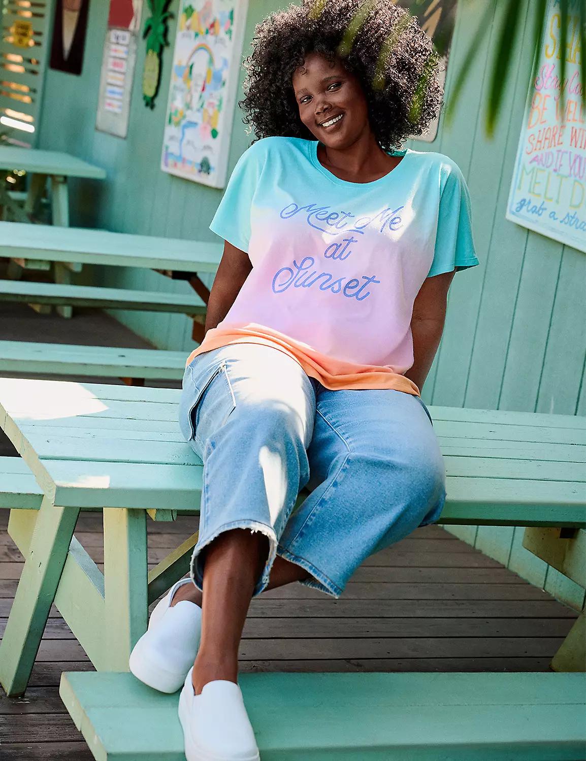 Signature Fit Straight Leg Crop Jean Product Image