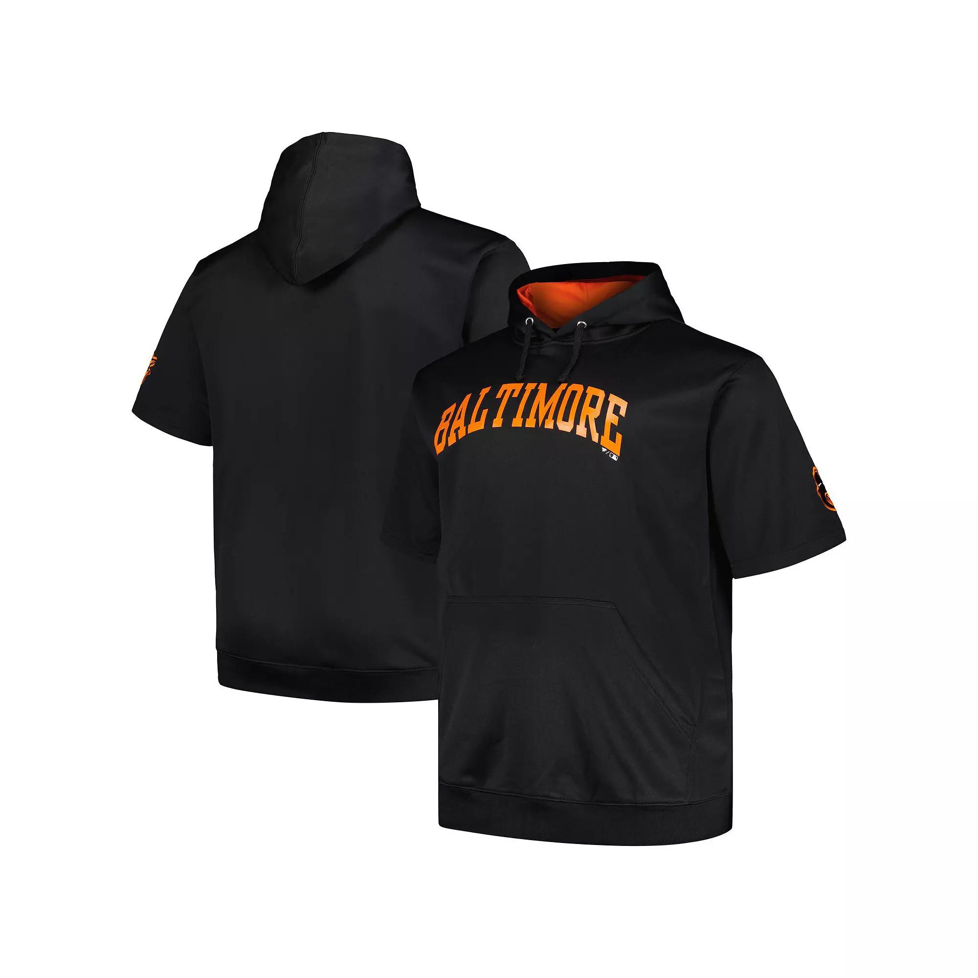 Men's Profile Black San Francisco Giants Big & Tall Contrast Short Sleeve Pullover Hoodie,  Product Image